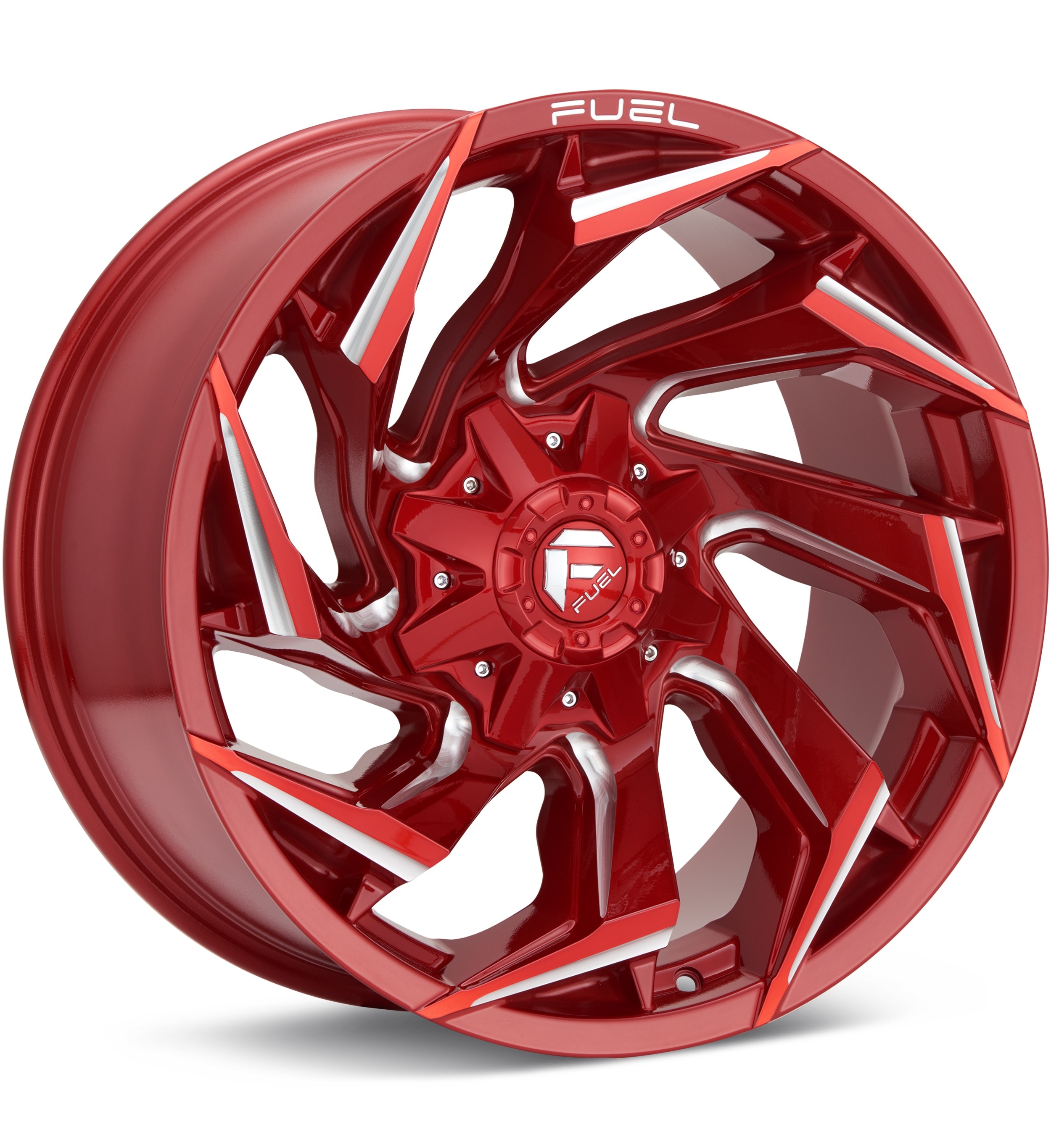 Fuel Off-Road Reaction Candy Red w/Milled Accent Wheels 17 In 17x9 -12