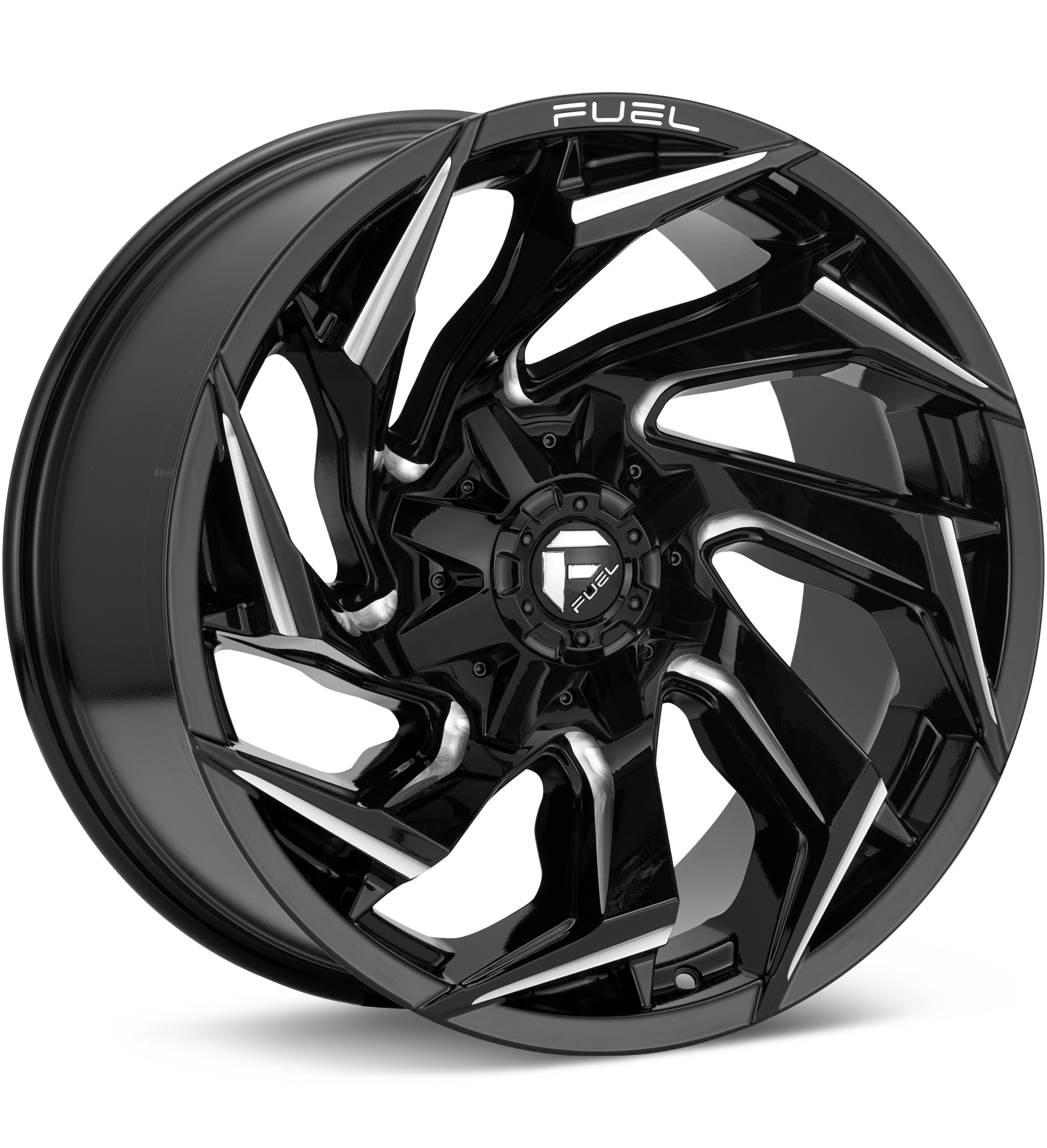 Fuel Off-Road Reaction Gloss Black w/Milled Accent Wheels 15 In 15x8 -18