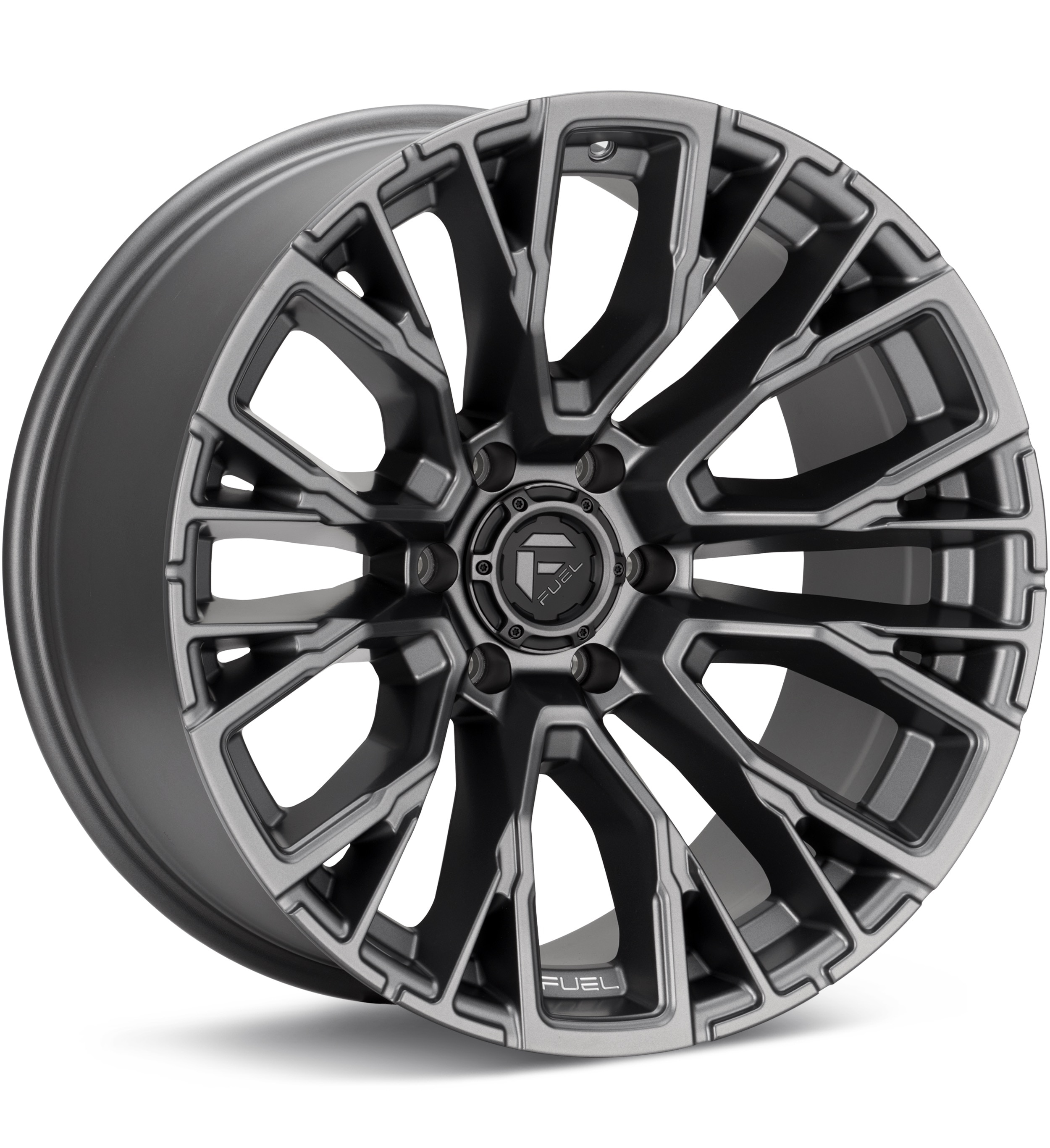 Fuel Off-road Rebar 6 Matte Gunmetal Wheels 22 In 22x12 -44 D84822208947