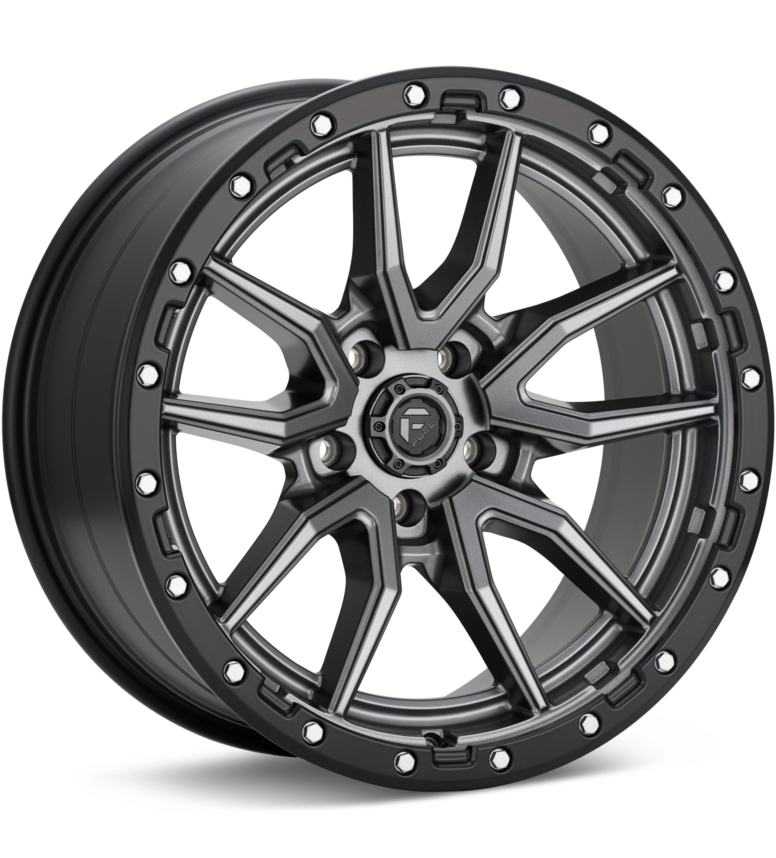 Fuel Off-Road Rebel 5 Anthracite w/Black Lip Wheels 17 In 17x9 +01