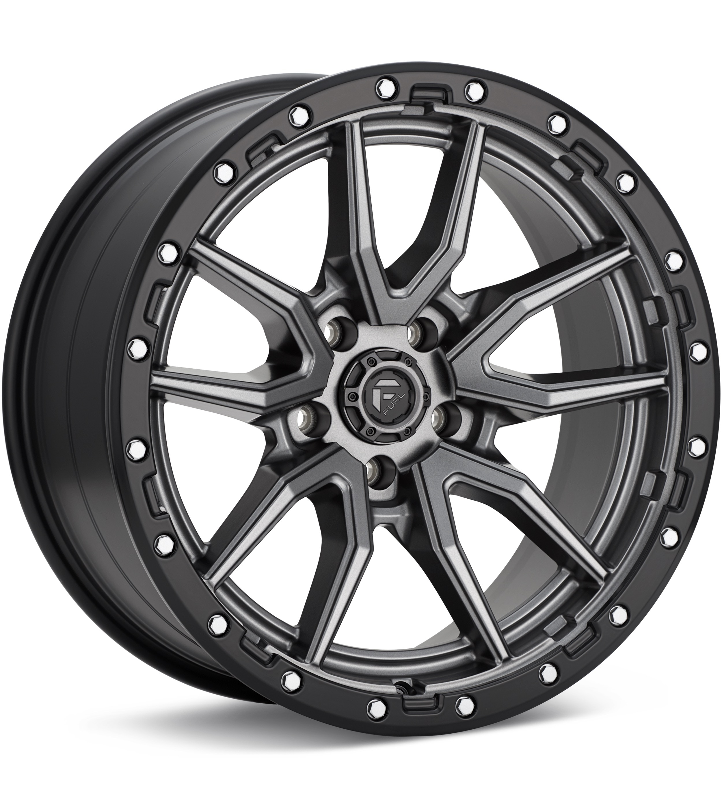 Fuel Off-road Rebel 5 Anthracite W/black Lip Wheels 17 In 17x9 -12 D68017907545