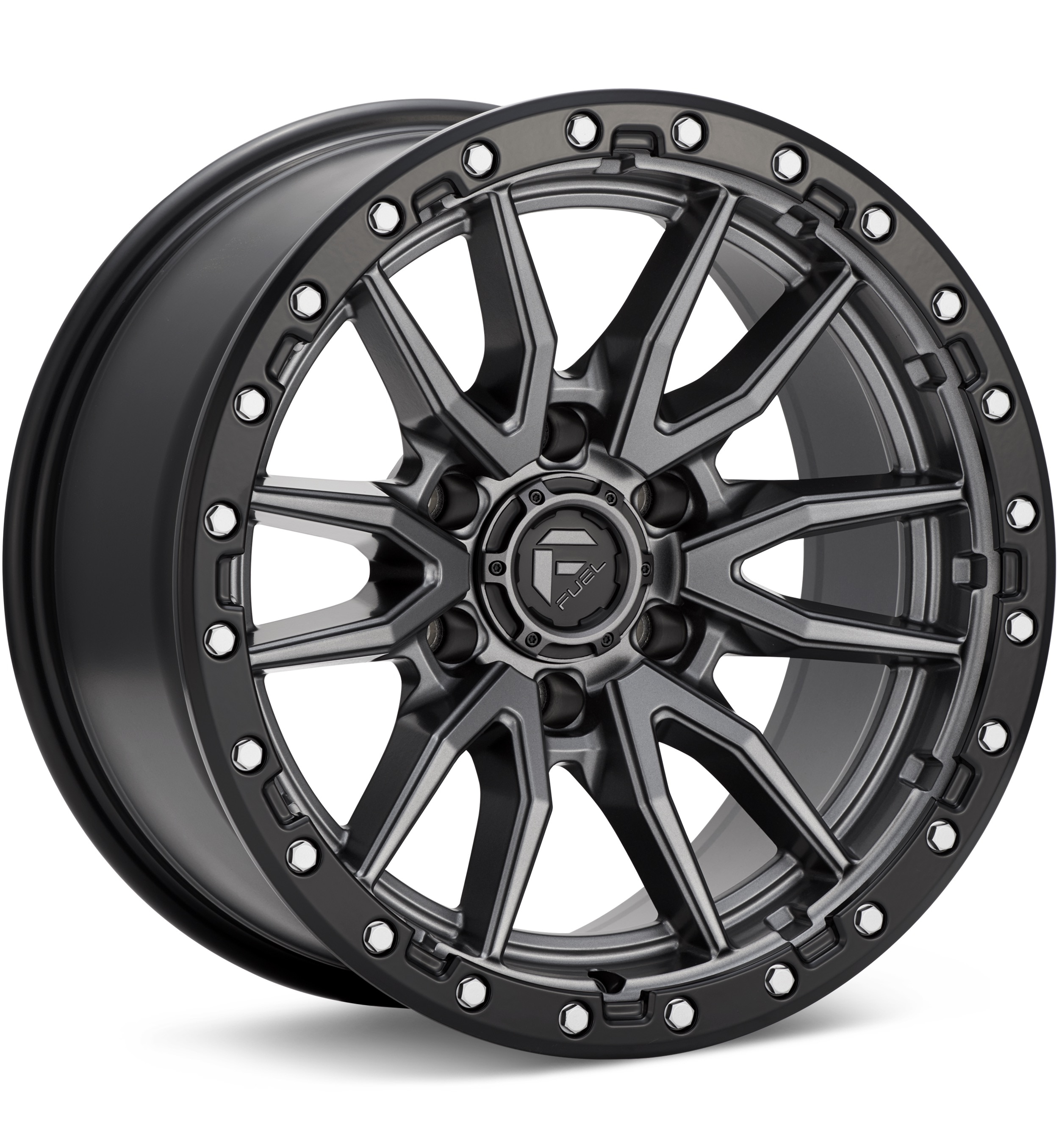 Fuel Off-road Rebel 6 Anthracite W/black Lip Wheels 17 In 17x9 +01 D68017908450