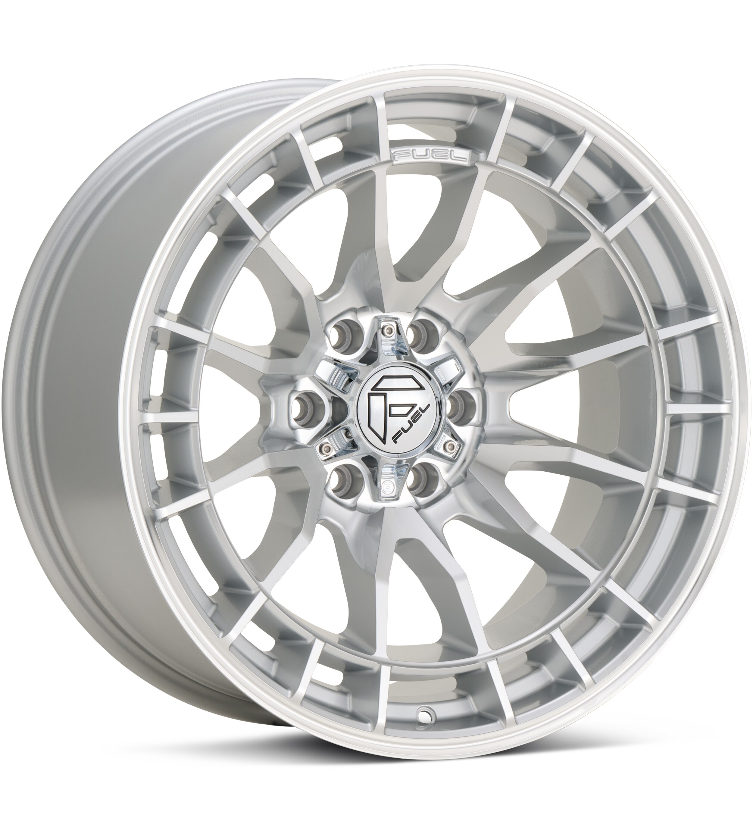 Fuel Off-Road Revolt Machined w/Hyper Silver Accent Wheels 20 In 20x9 +20 FC888SD20906820