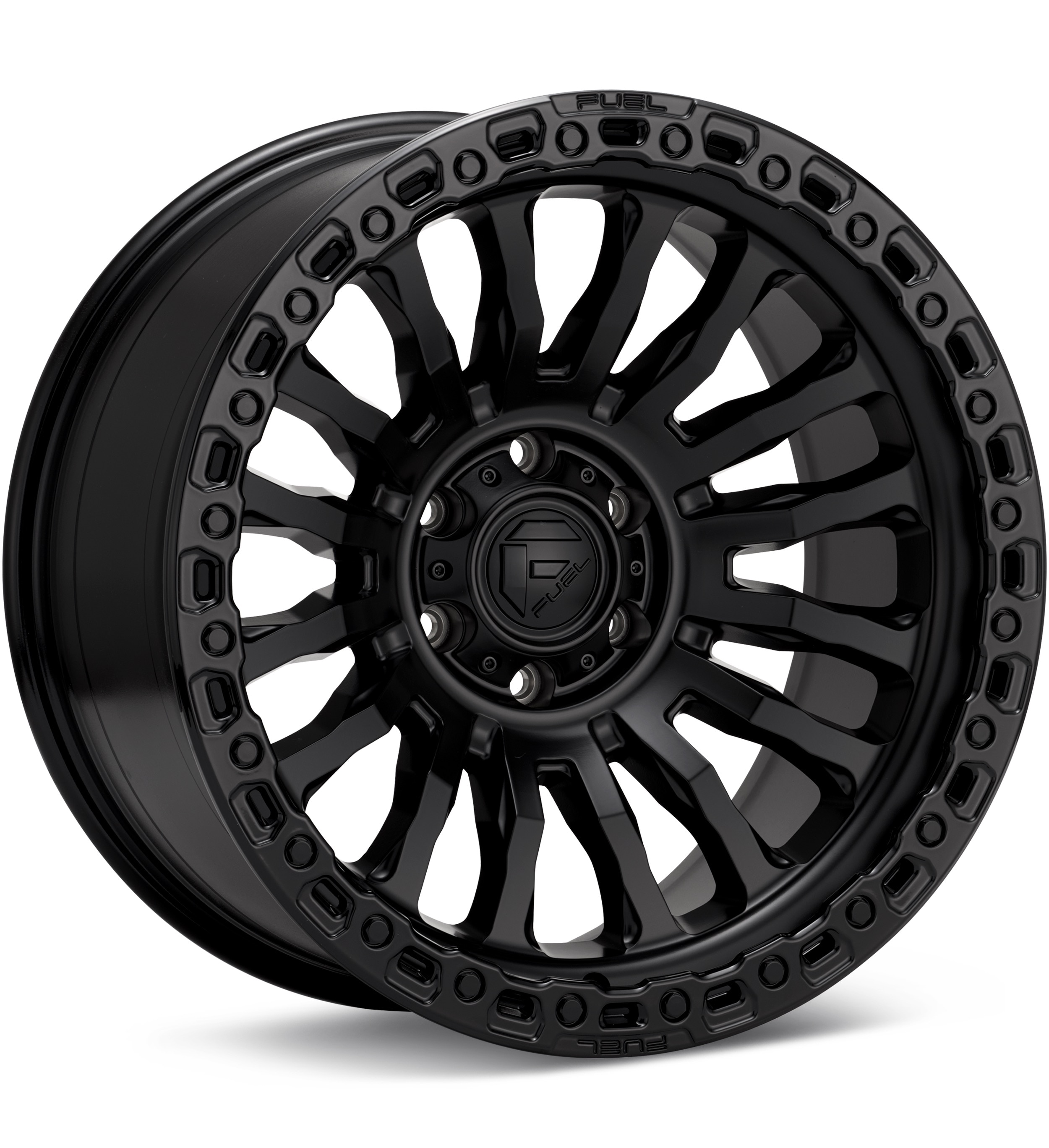 Fuel Off-Road Rincon SBL Black w/Gloss Black Lip Wheels 20 In 20x10 -18