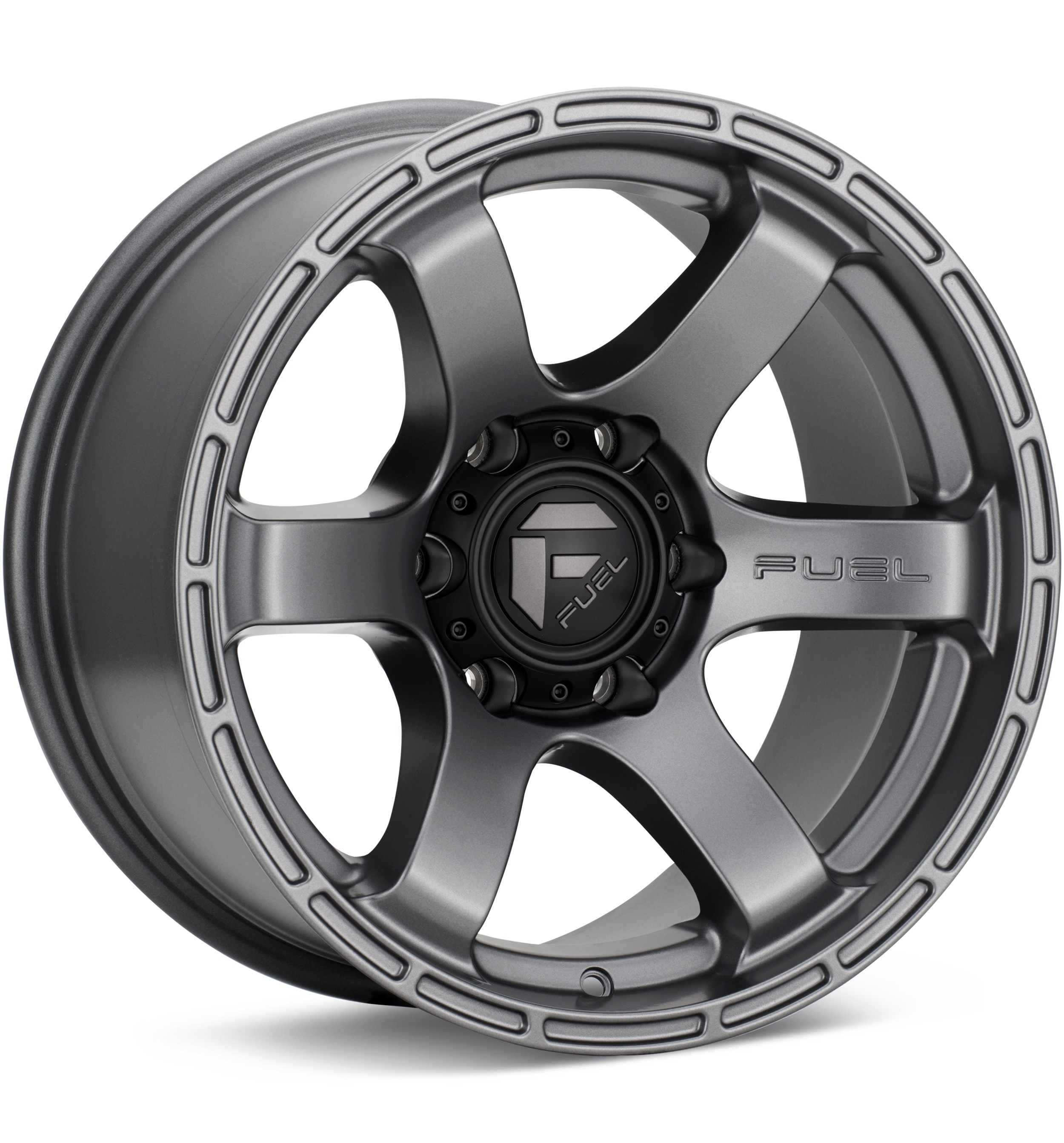 Fuel Off-road Rush Matte Gunmetal Wheels 20 In 20x9 +01 D76720908950