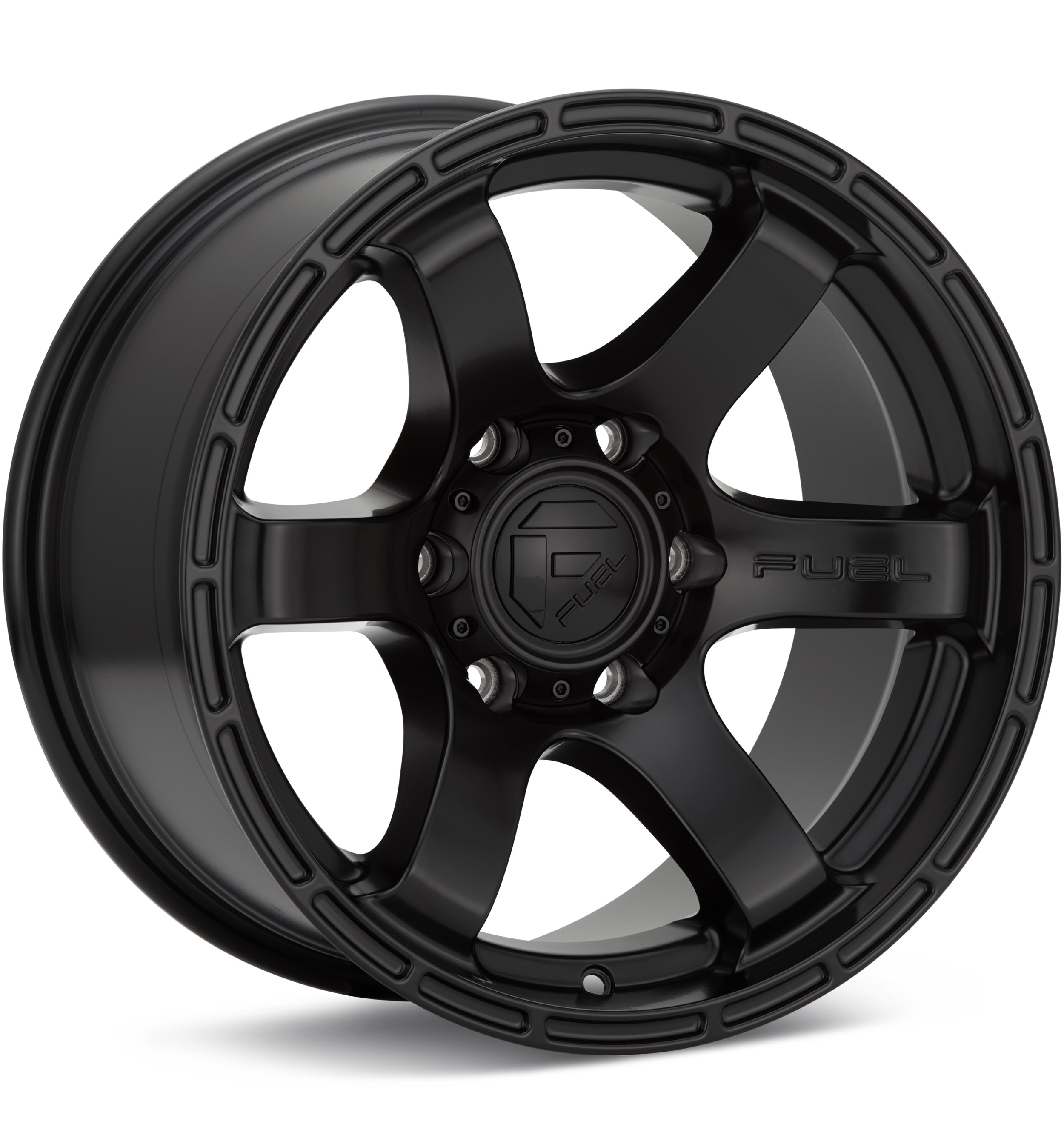 Fuel Off-Road Rush Satin Black Wheels 18 In 18x9 +20 D76618909457