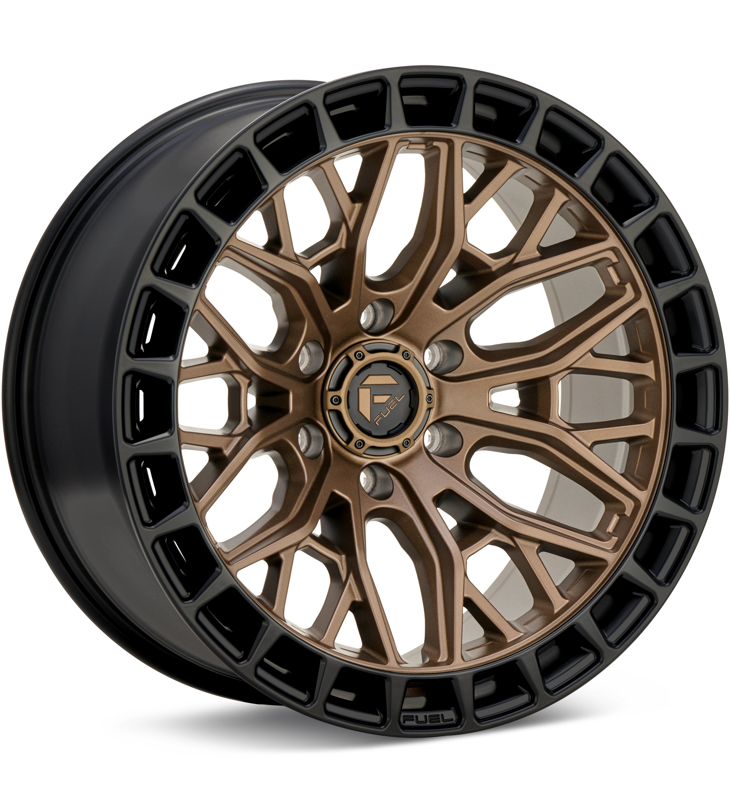 Fuel Off-Road Sigma Matte Bronze w/Black Lip Wheels 20 In 20x9 +01 FC869ZB20906801