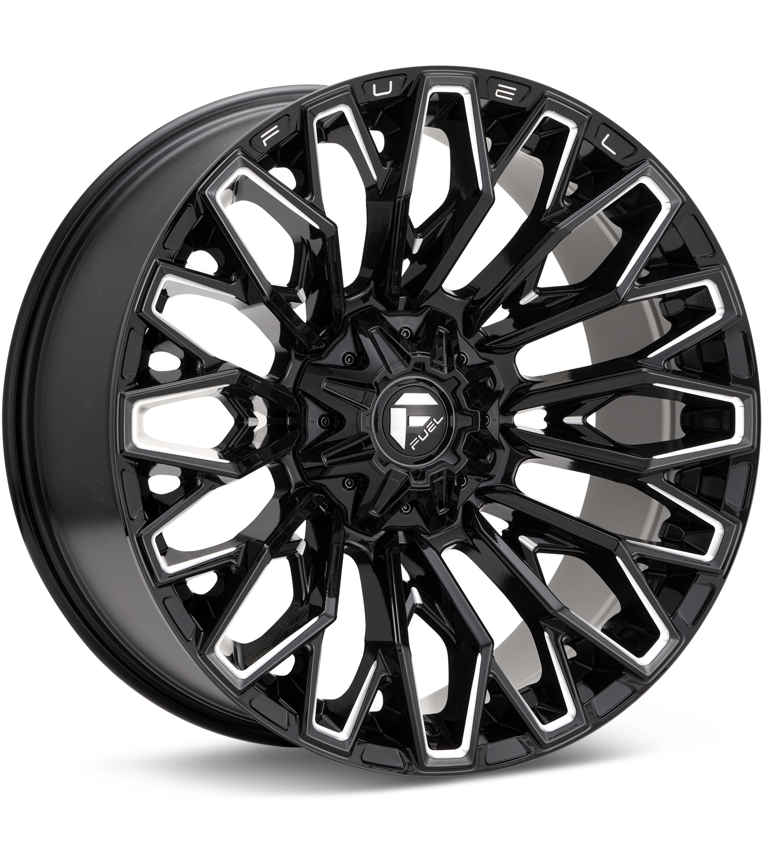 Fuel Off-Road Strike Gloss Black w/Milled Accent Wheels 20 In 20x9 +1