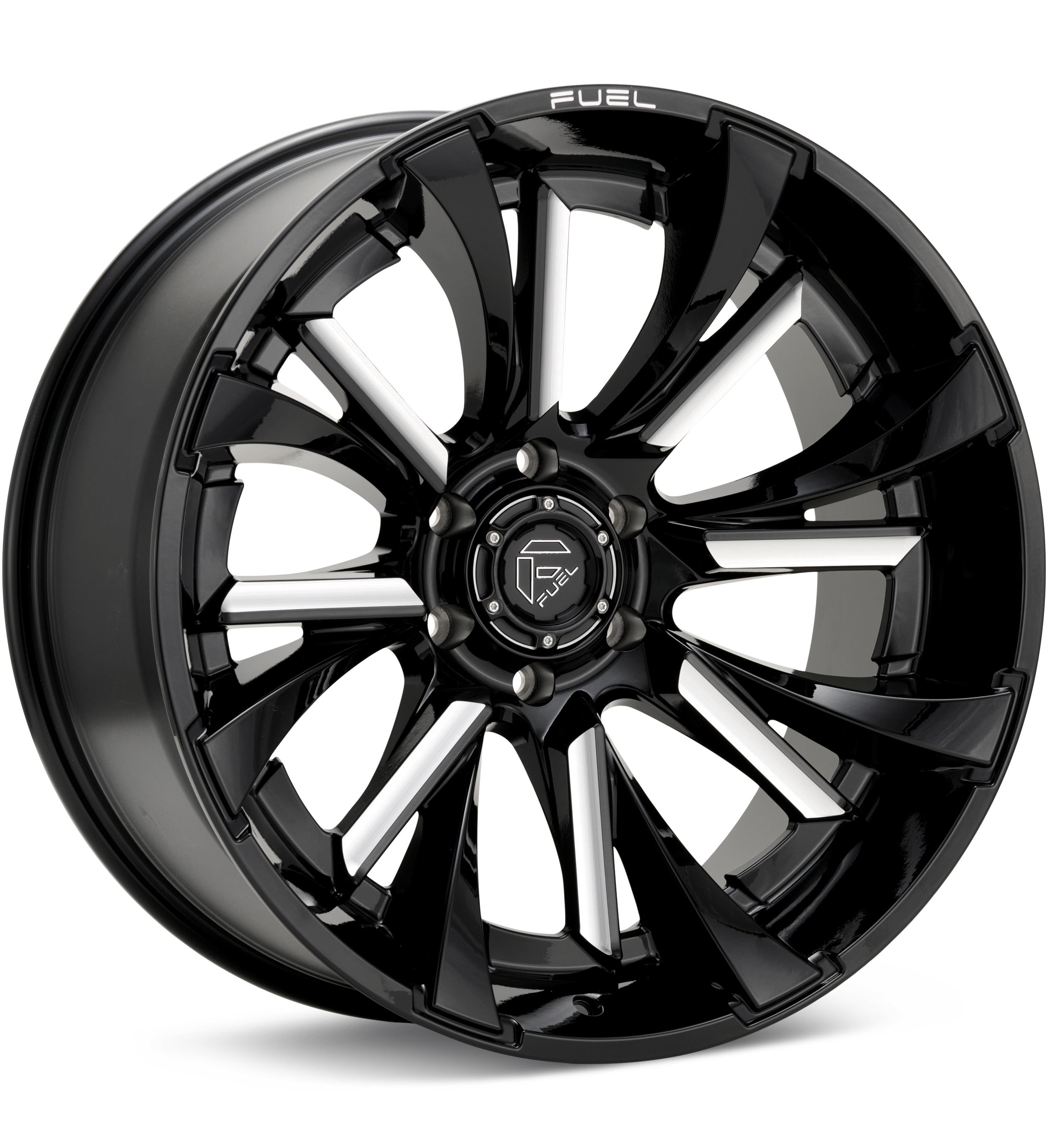 Fuel Off-Road Tantrum Gloss Black w/Milled Accent Wheels 22 In 22x10 -18 FC895BE22108018N