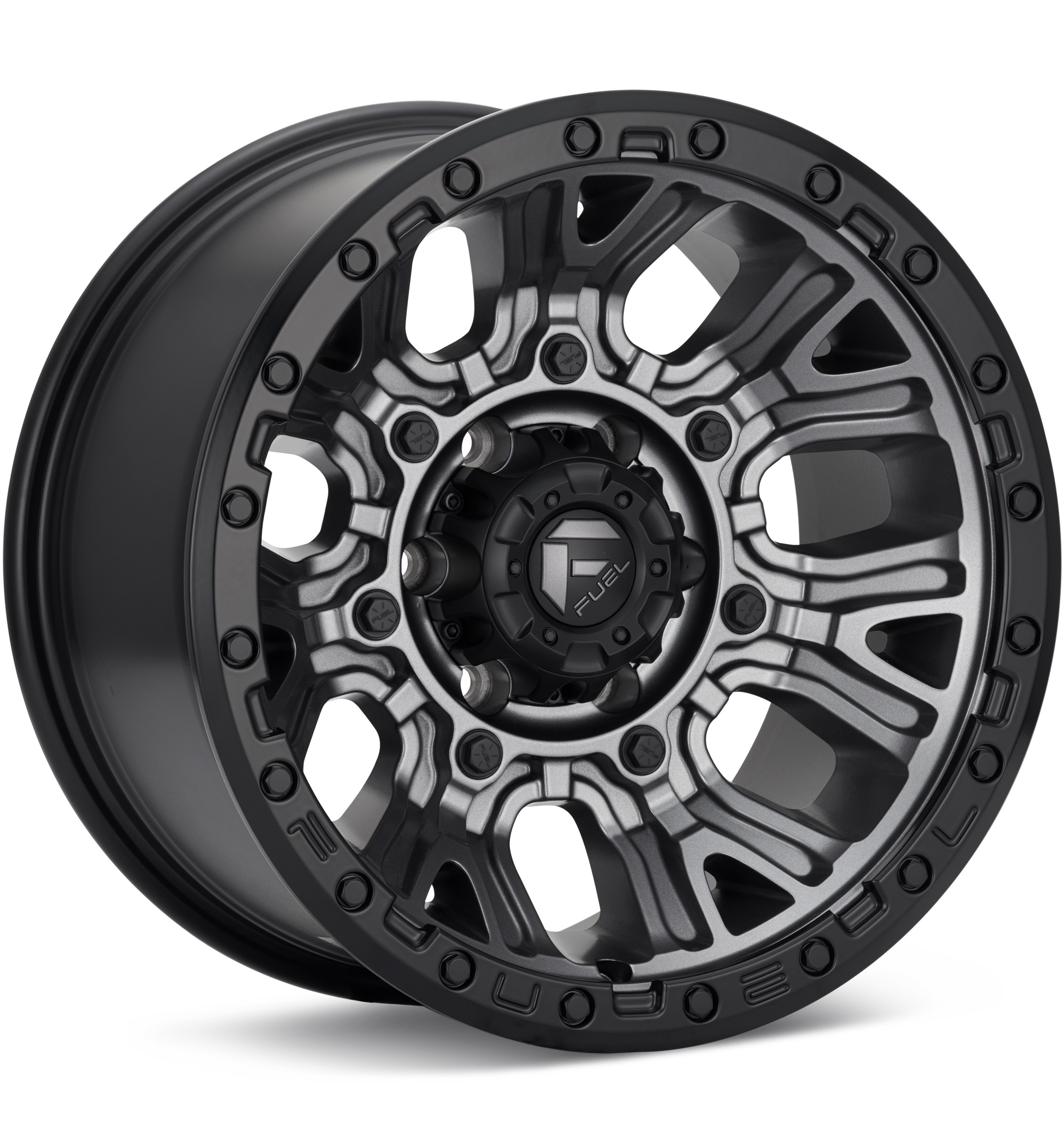 Fuel Off-road Traction Matte Gunmetal W/black Ring Wheels 17 In 17x9 -12 D82517908445