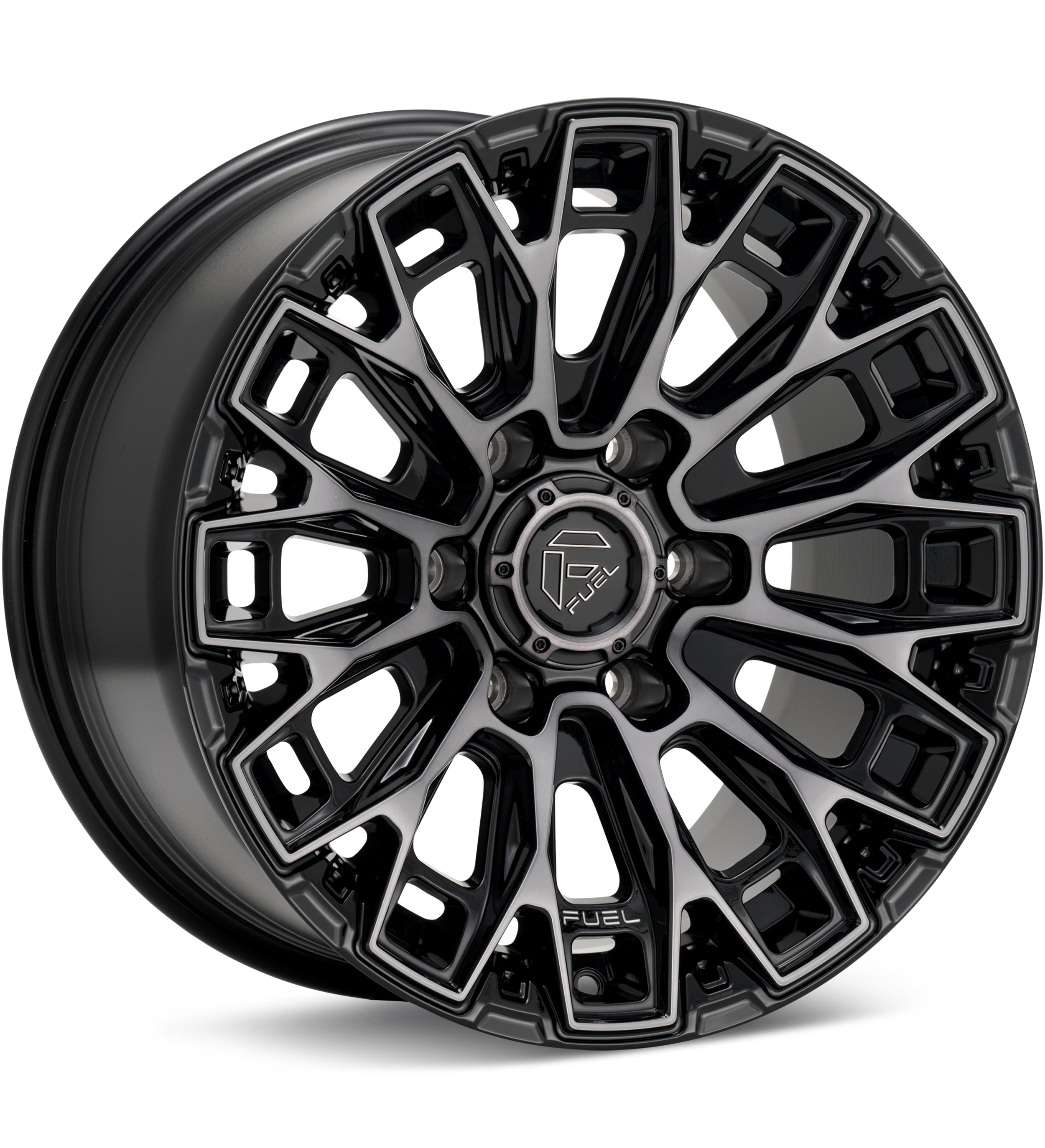 Fuel Off-Road Trax Gloss Black Machine w/DarkTint Wheels 20 In 20x9 +20 FC882BT20906820