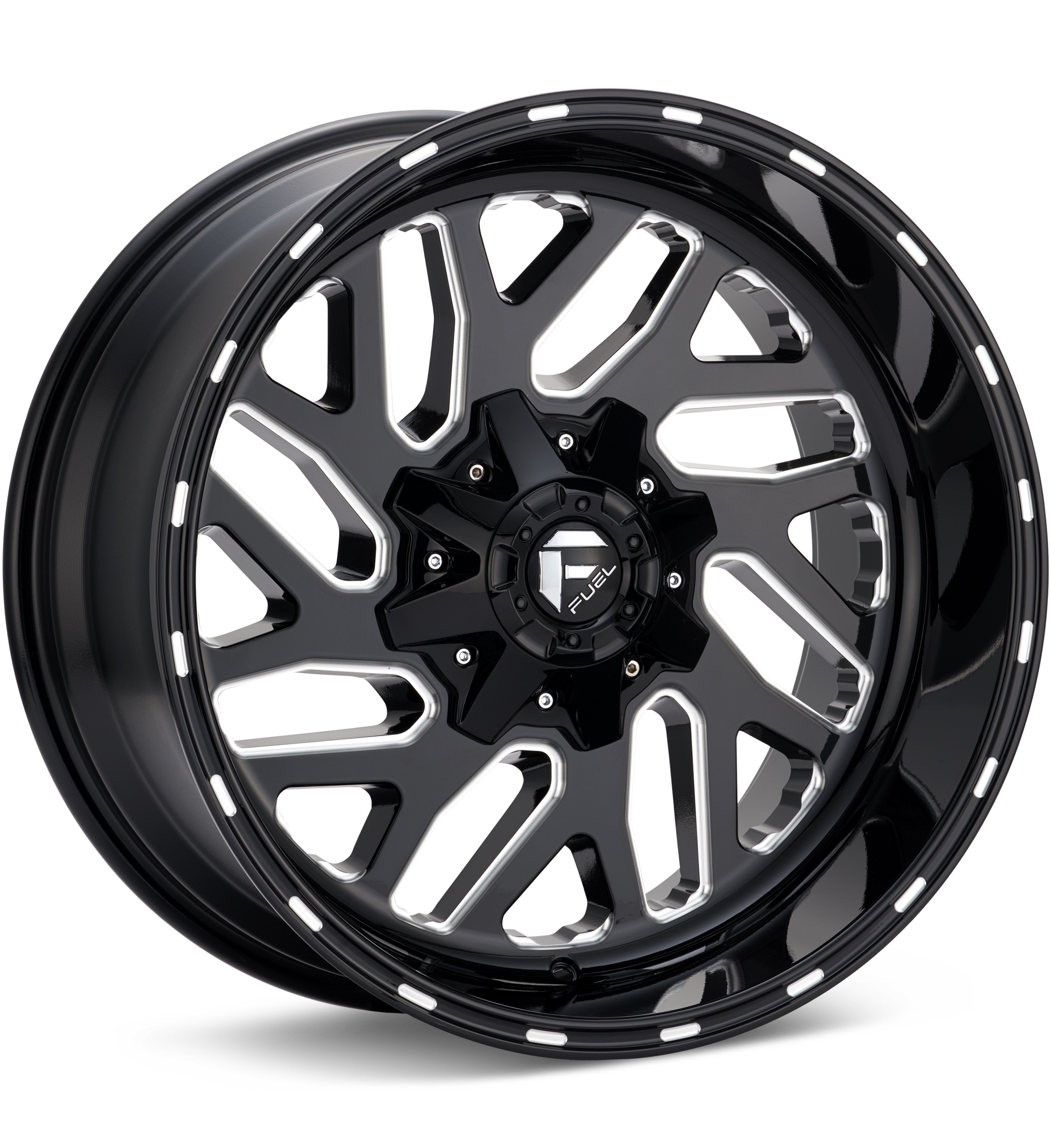 Fuel Off-Road Triton Gloss Black w/Milled Accent Wheels 22 In 22x10 -18