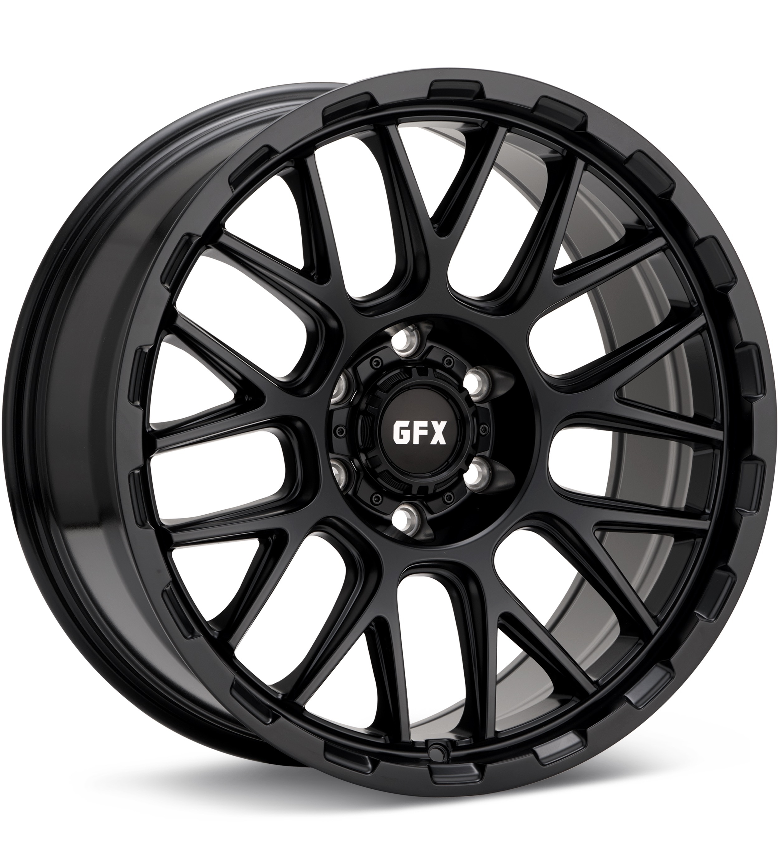 G-FX Wheels TM7 Black Wheels 18 In 18x9 +12 TM7 890-6135-12MB