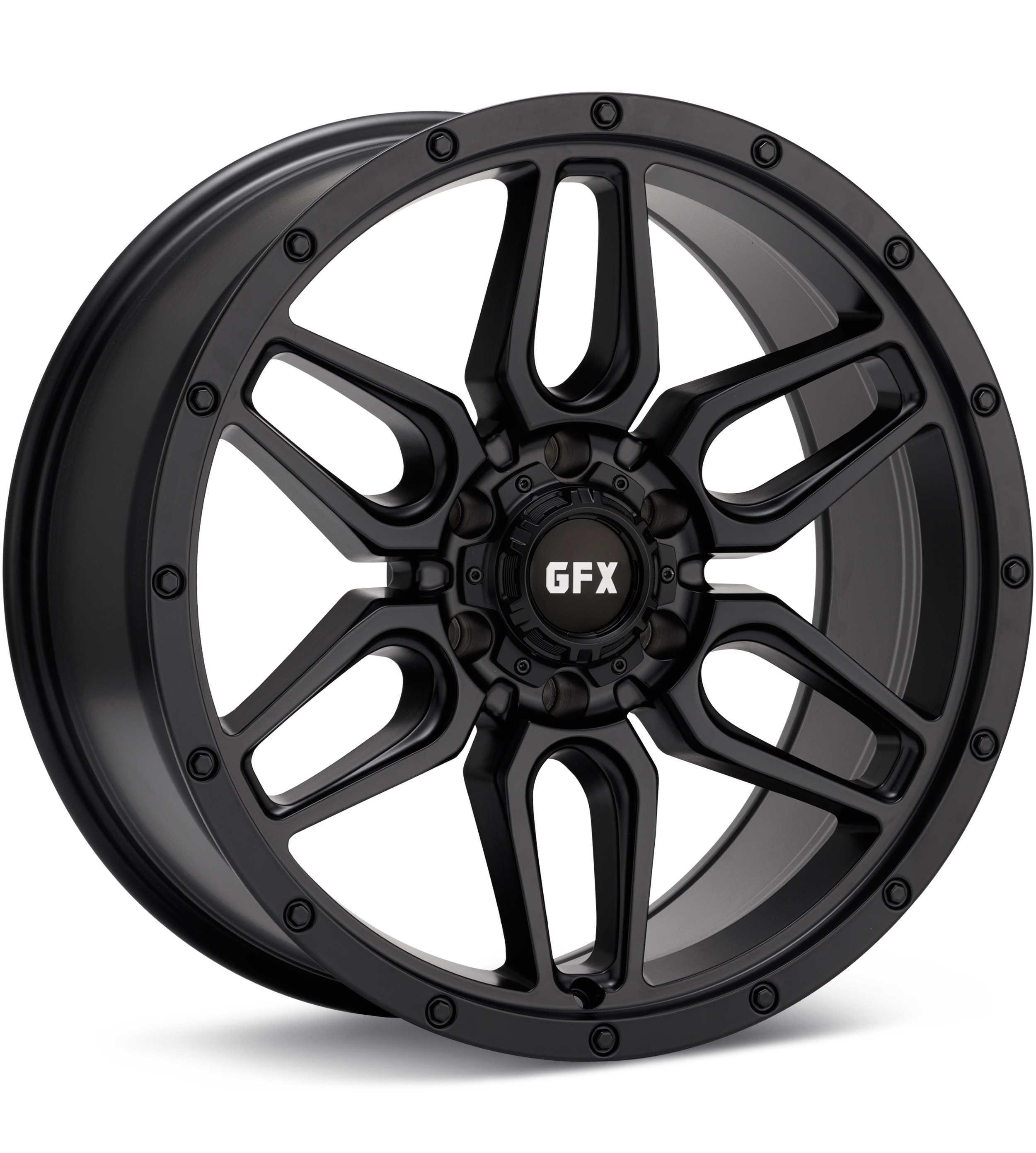 G-FX Wheels TR18 Black Wheels 20 In 20x9 +12 T18 290-6139-12MB