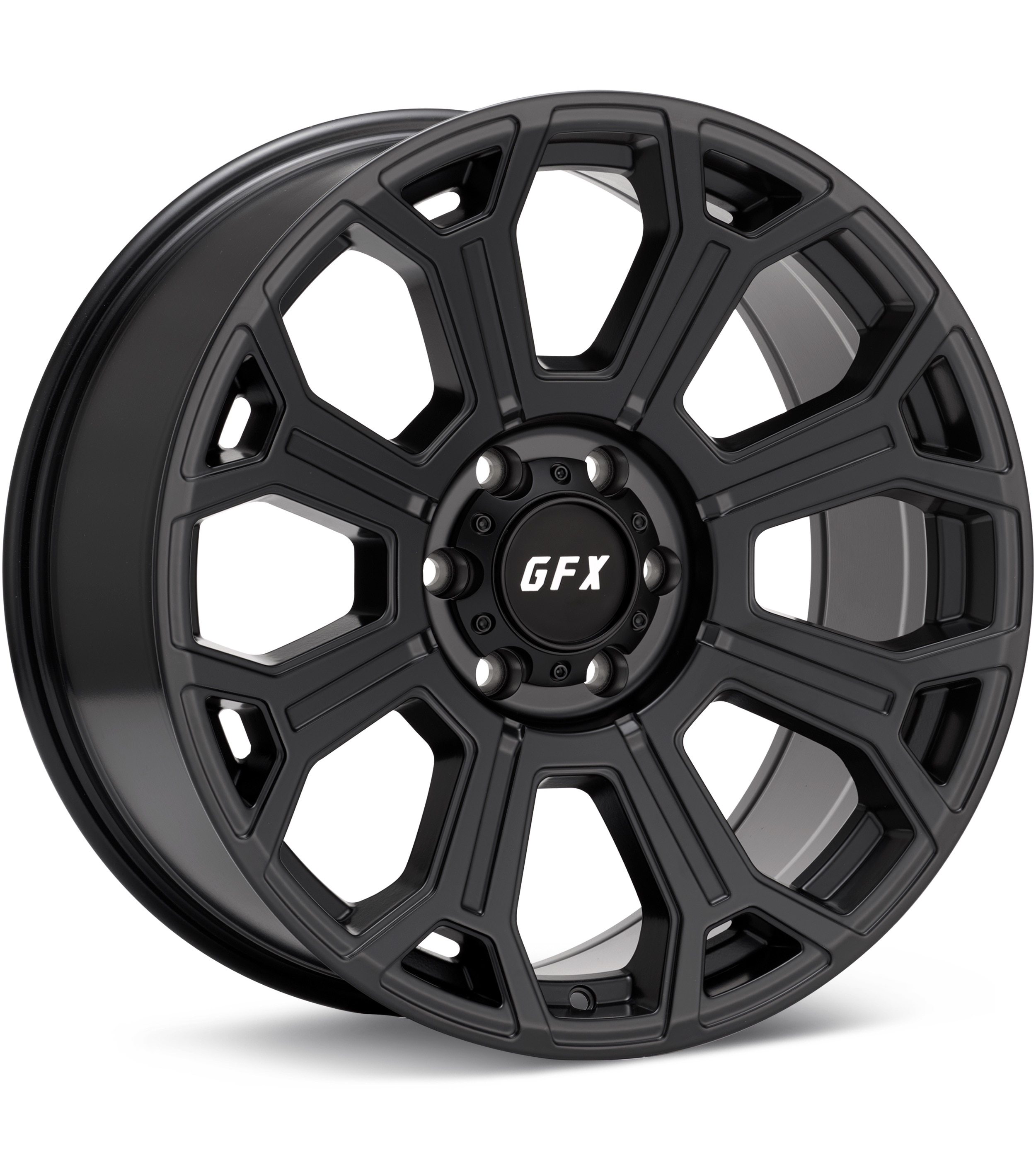 G-FX Wheels TR19 Black Wheels 18 In 18x9 +12 T19 890-8165-12MB