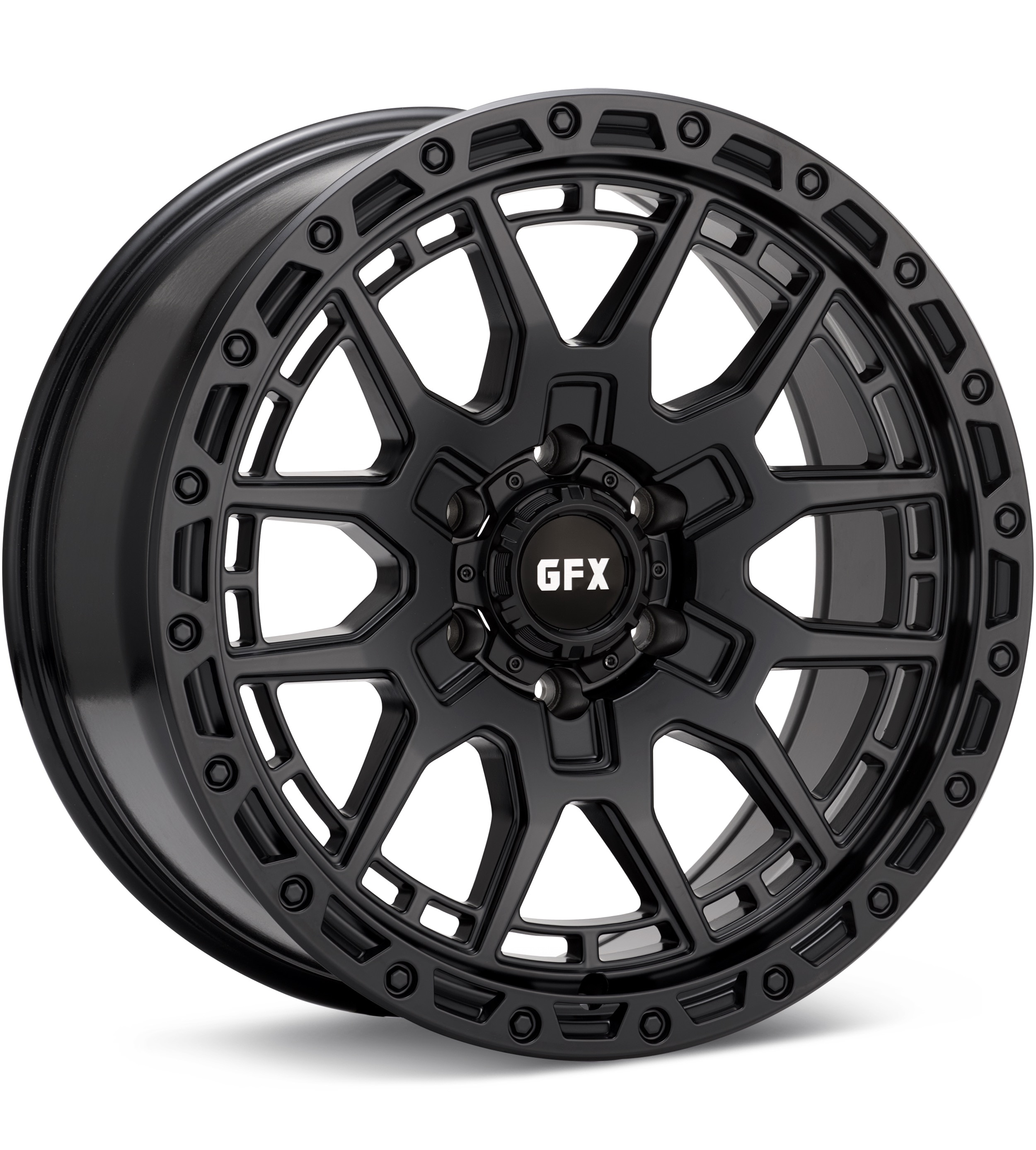 G-FX Wheels TR25 Black Wheels 18 In 18x9 +12 T25 890-6135-12MB
