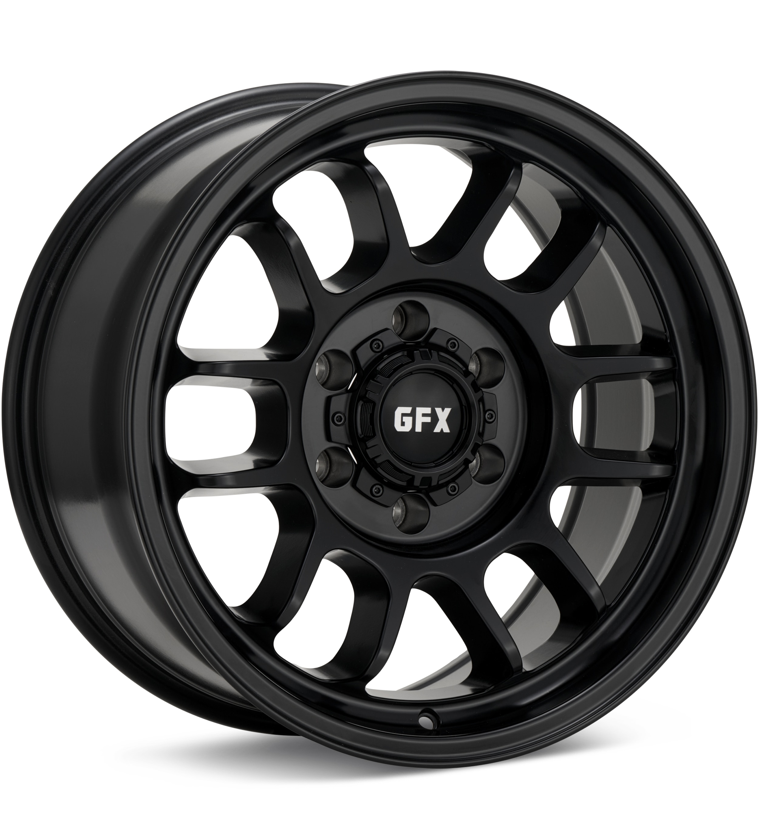 G-FX Wheels TR28 Black Wheels 17 In 17x8.5 -6 T28 785-5009-N6MB