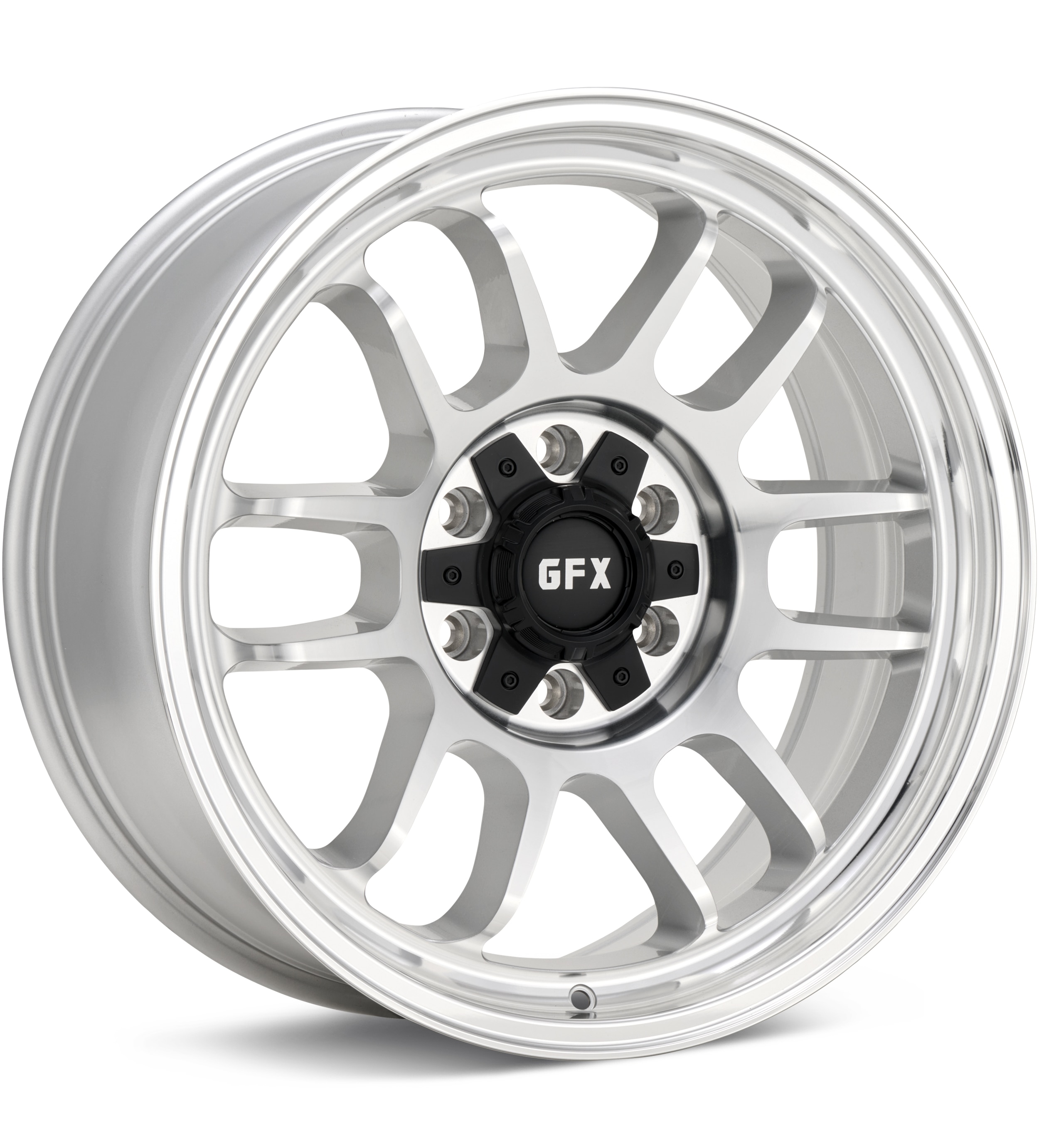 G-FX Wheels TR28 Silver Machined w/Clearcoat Wheels 18 In 18x9 +18 T28890-6009-18SMF