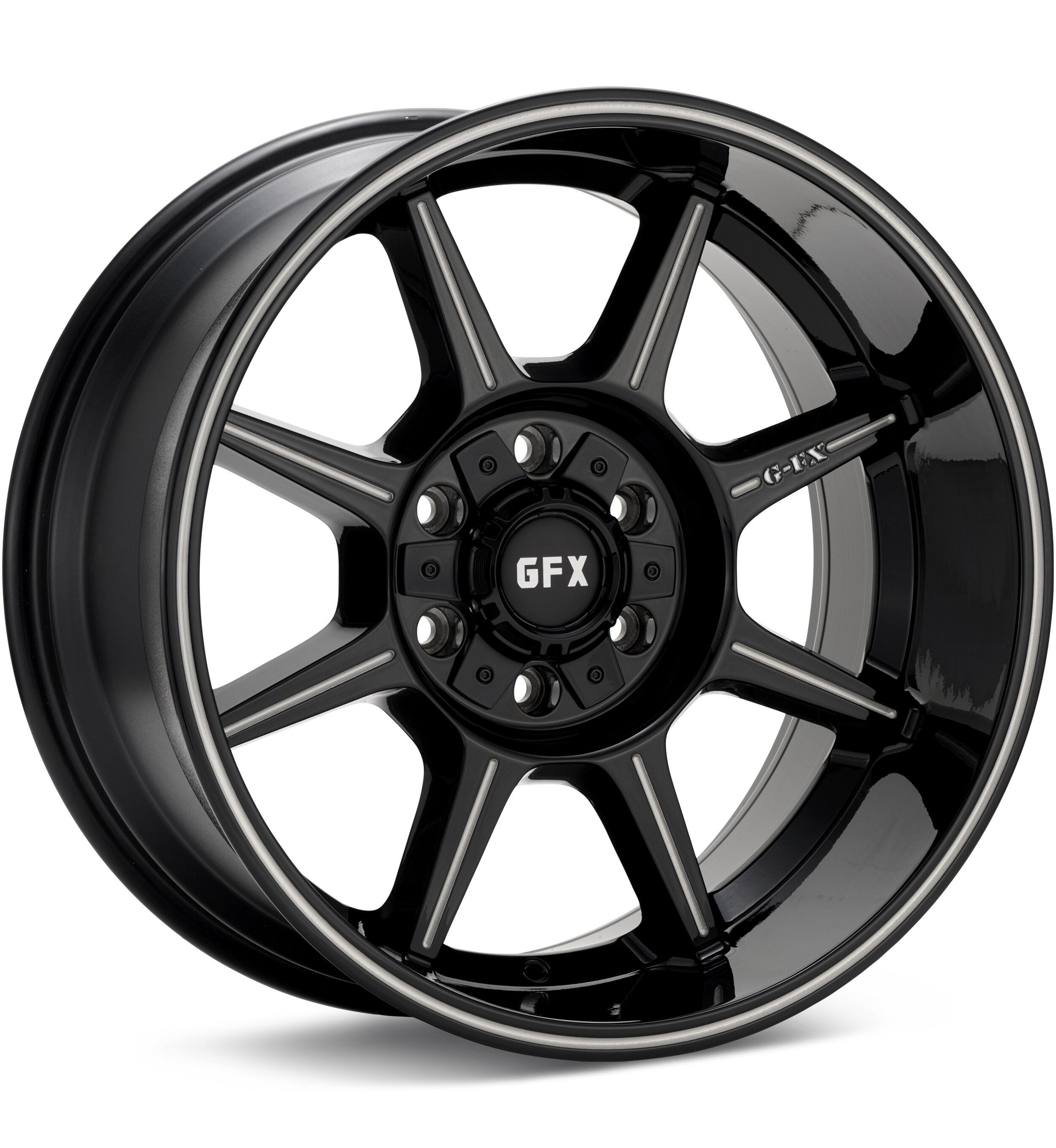 G-FX Wheels TR31 Gloss Black w/Milled Accent Wheels 18 In 18x9 +18 T31-8908180-18GBM