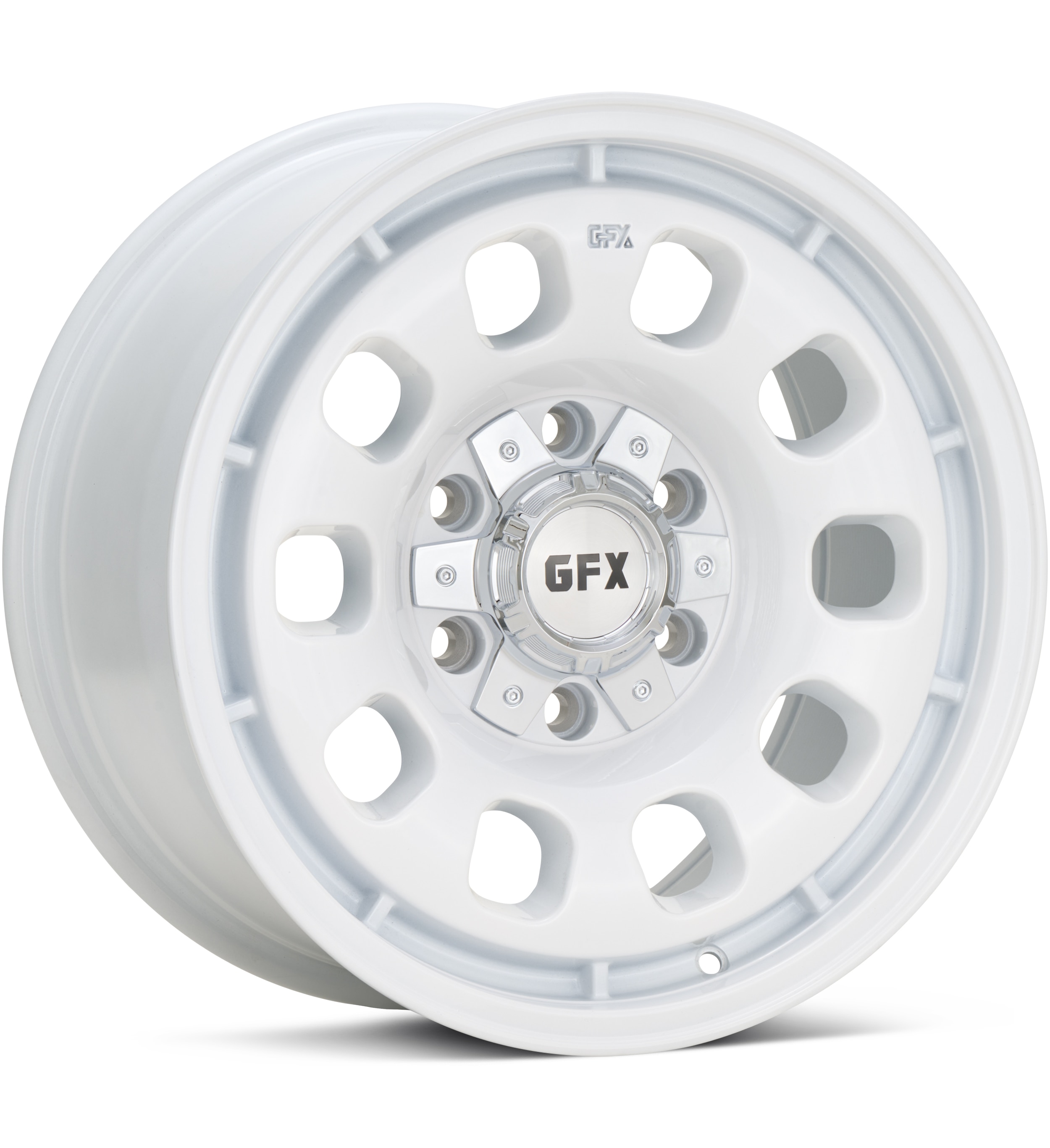 G-FX Wheels TR35 White Wheels 17 In 17x8.5 +25 T35785-6009-25W