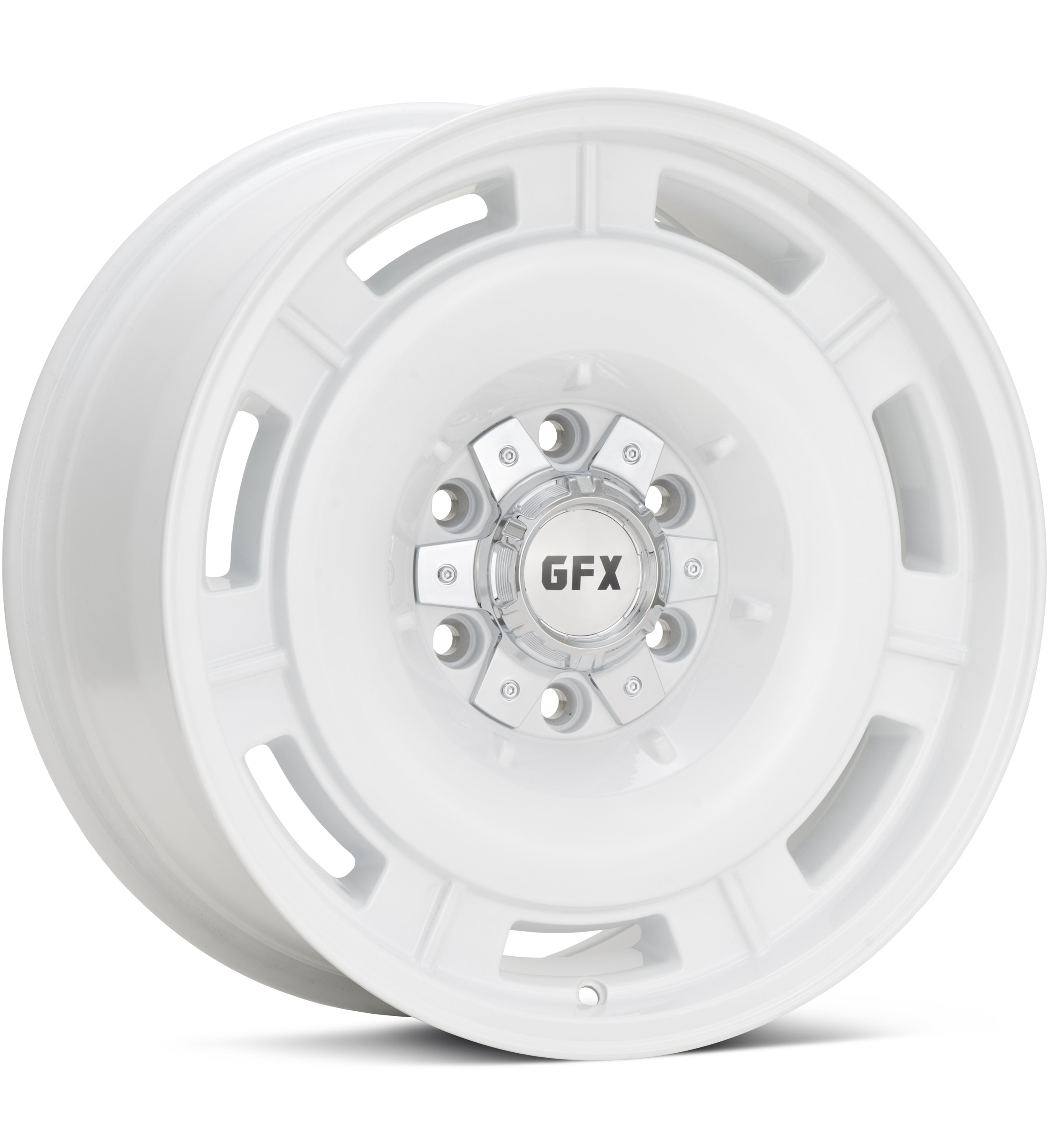 G-FX Wheels TR36 White Wheels 17 In 17x8.5 +25 T36785-6009-25W