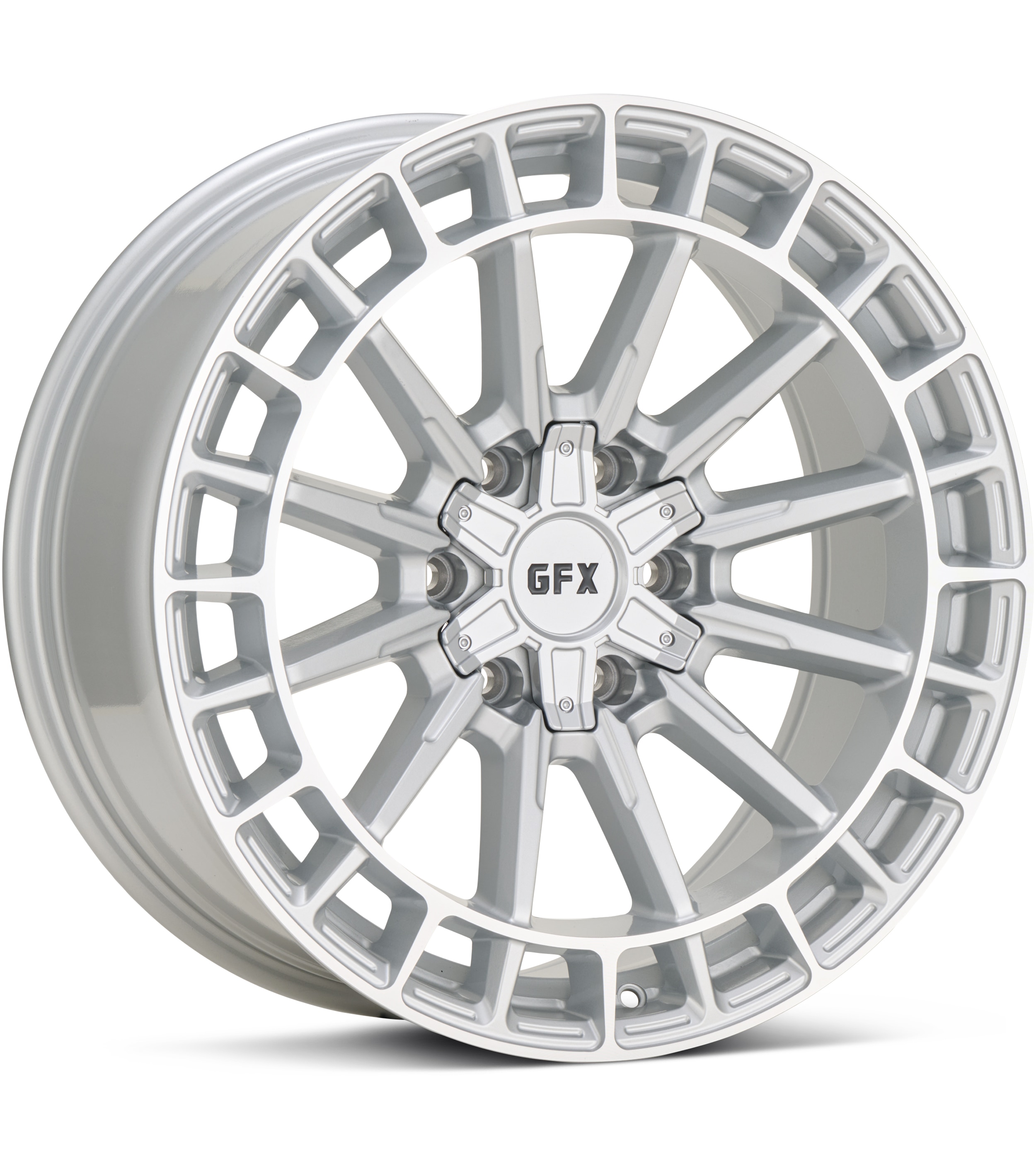 G-FX Wheels TR37 Silver Machined w/Clearcoat Wheels 18 In 18x9 +25 T37890-6009-25SMF