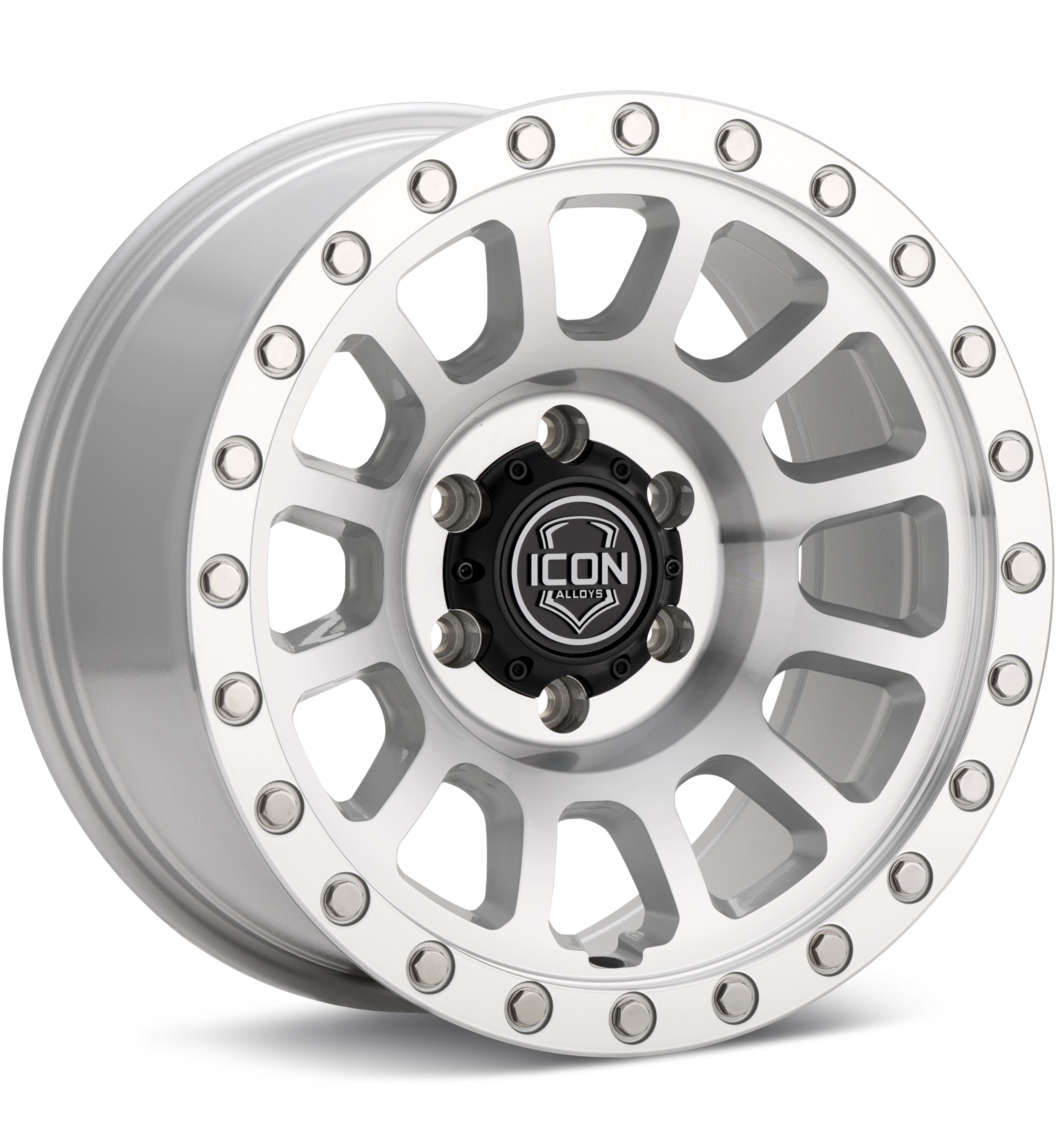 ICON Alloys Hulse Silver Machined w/Clearcoat Wheels 17 In 17x8.5 +06