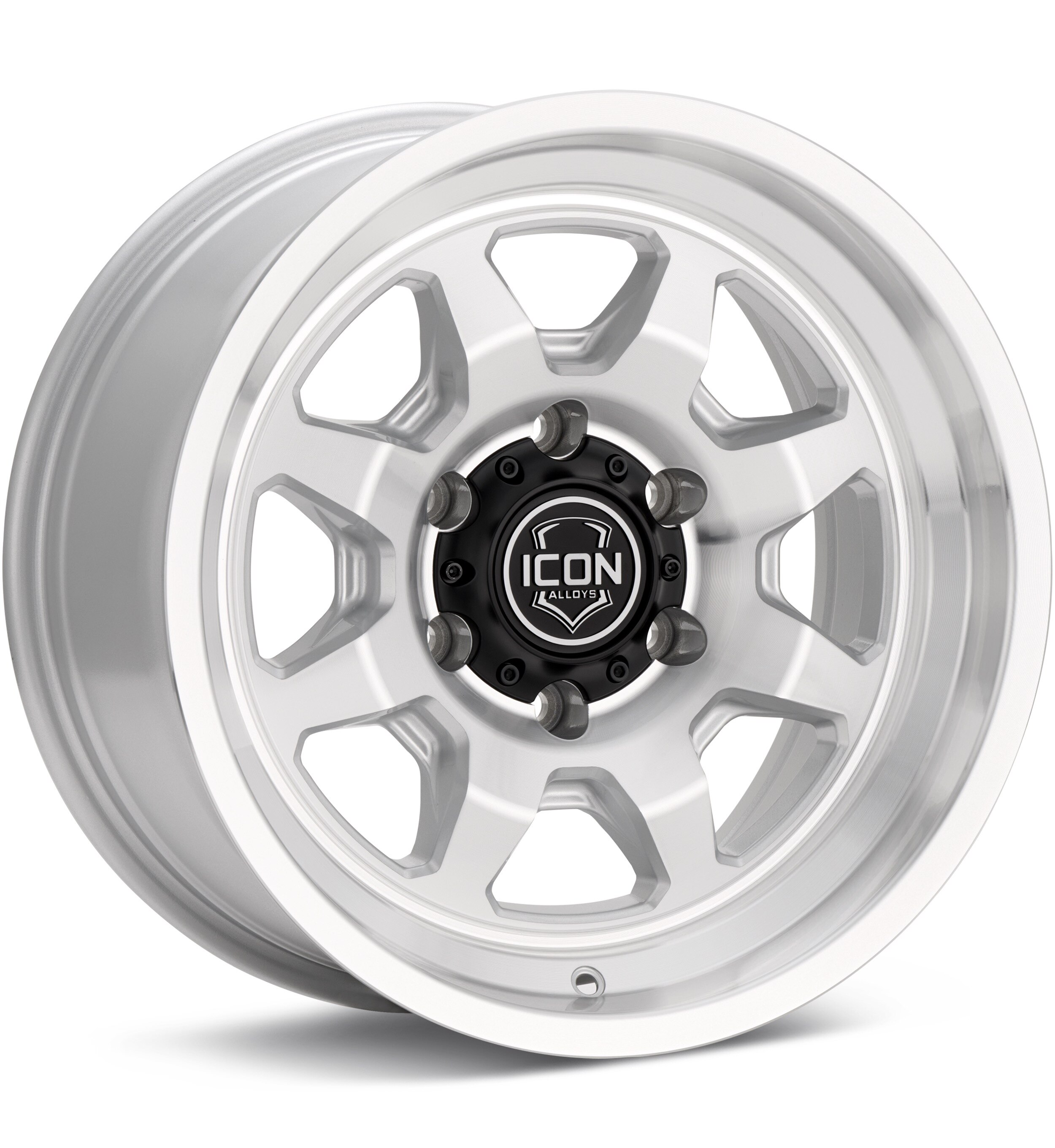 ICON Alloys Nuevo Silver Machined w/Clearcoat Wheels 17 In 17x8.5 -6
