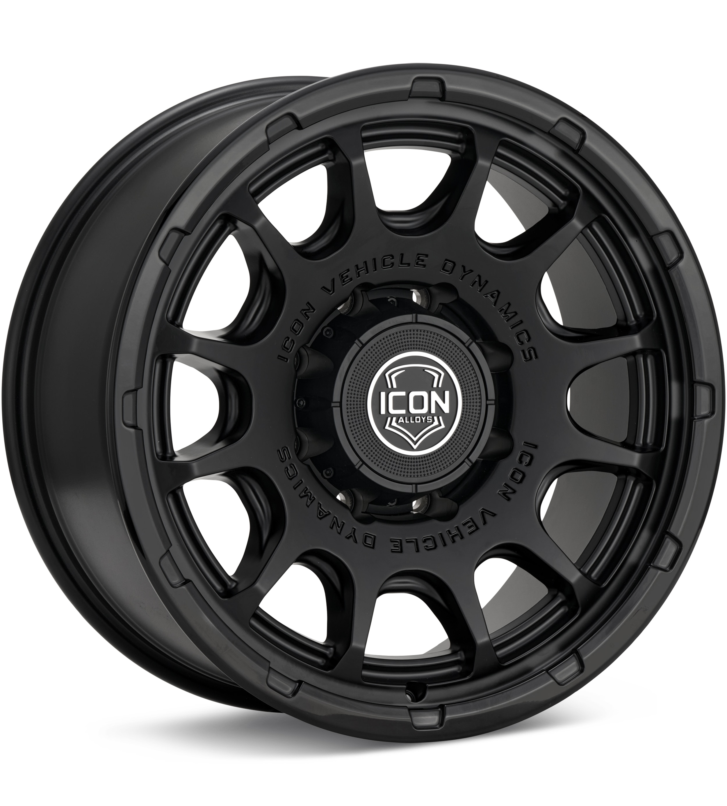 ICON Alloys, ICON Alloys Rancho 8-Lug Double Black Wheels 20 In 20x9 +12 8420908955DB
