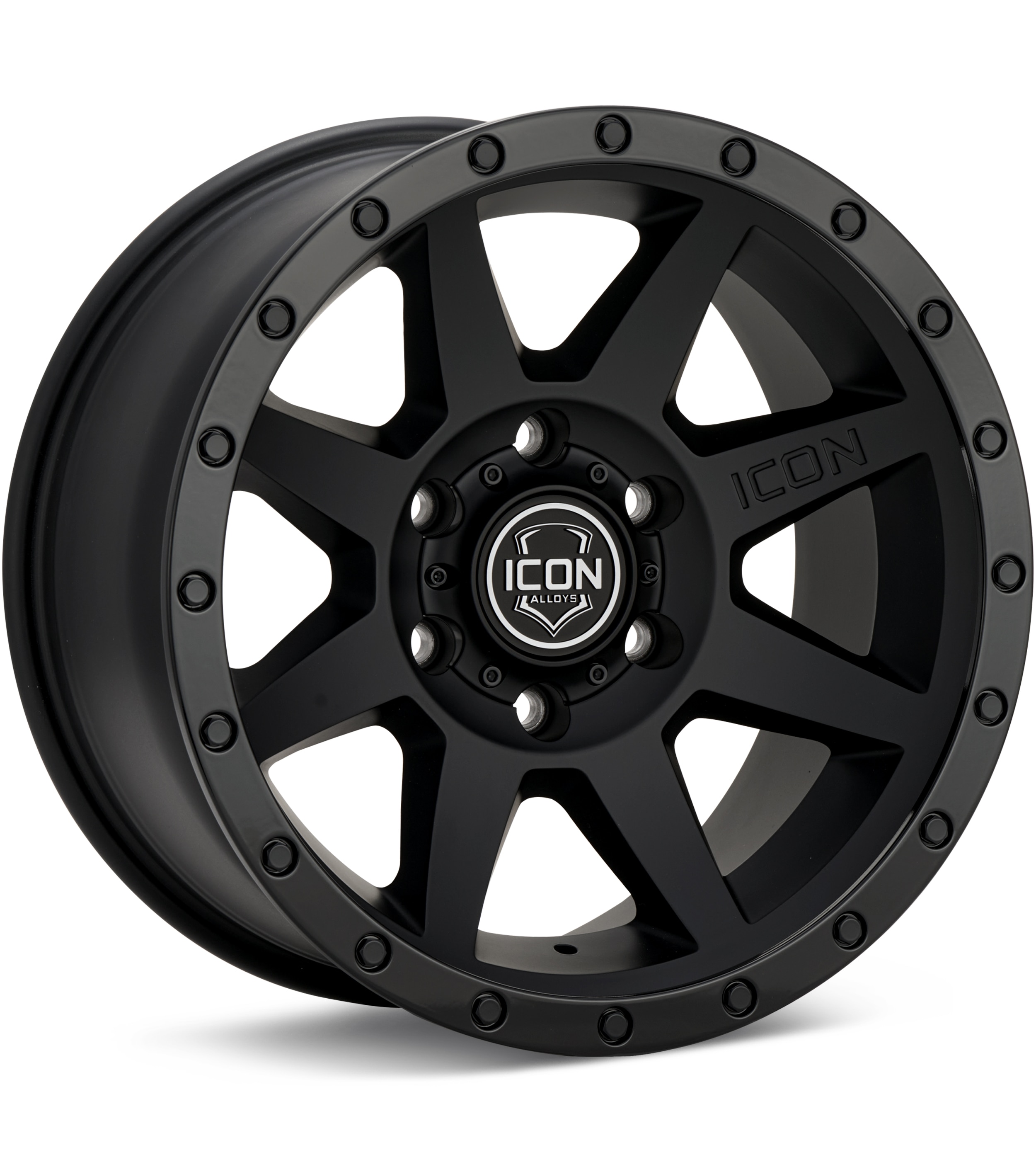 ICON Alloys Rebound Double Black Wheels 17 In 17x8.5 +25