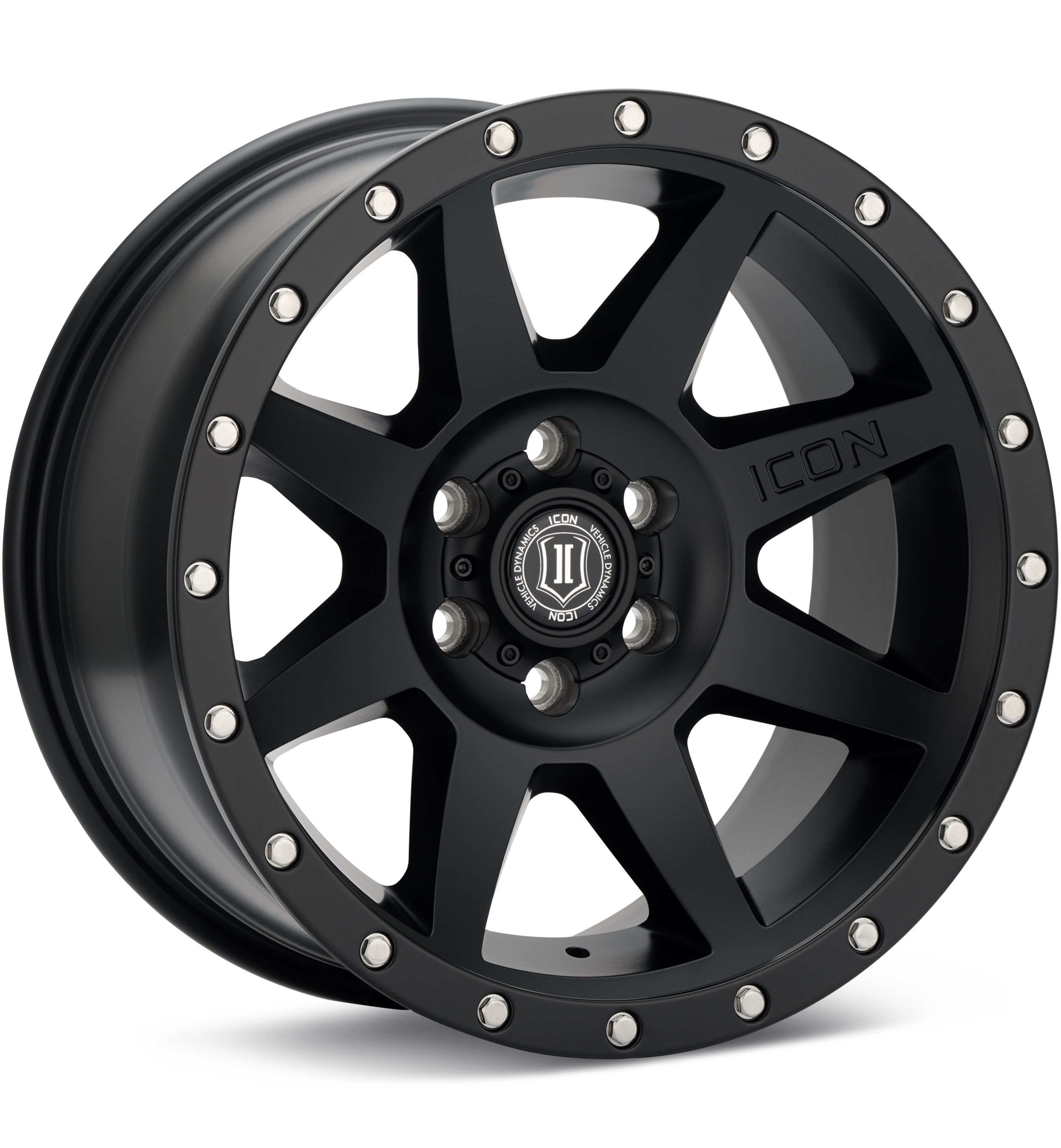 ICON Alloys Rebound Satin Black Wheels 17 In 17x8.5 +25