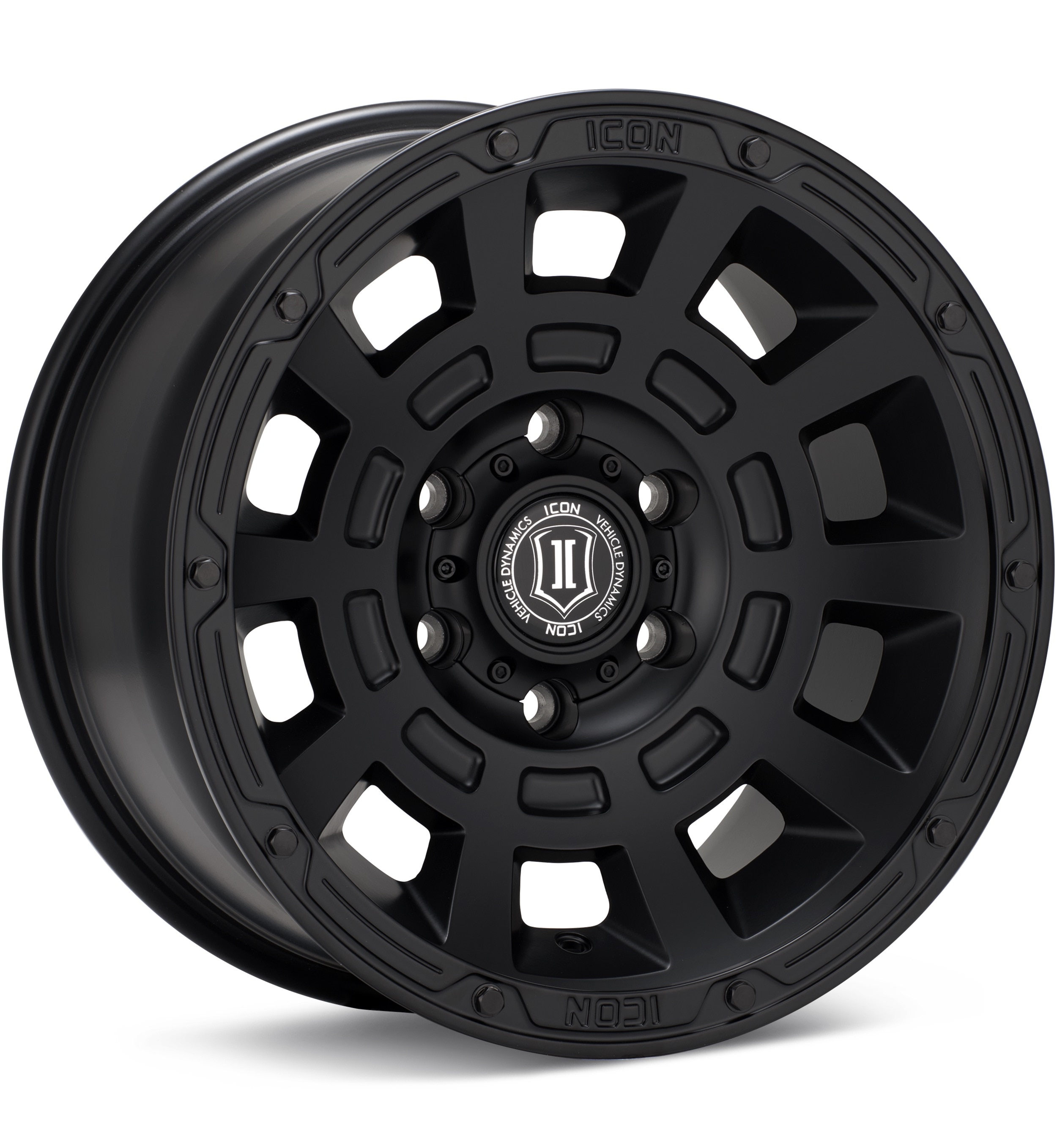 ICON Alloys Thrust Satin Black Wheels 17 In 17x8.5 +6
