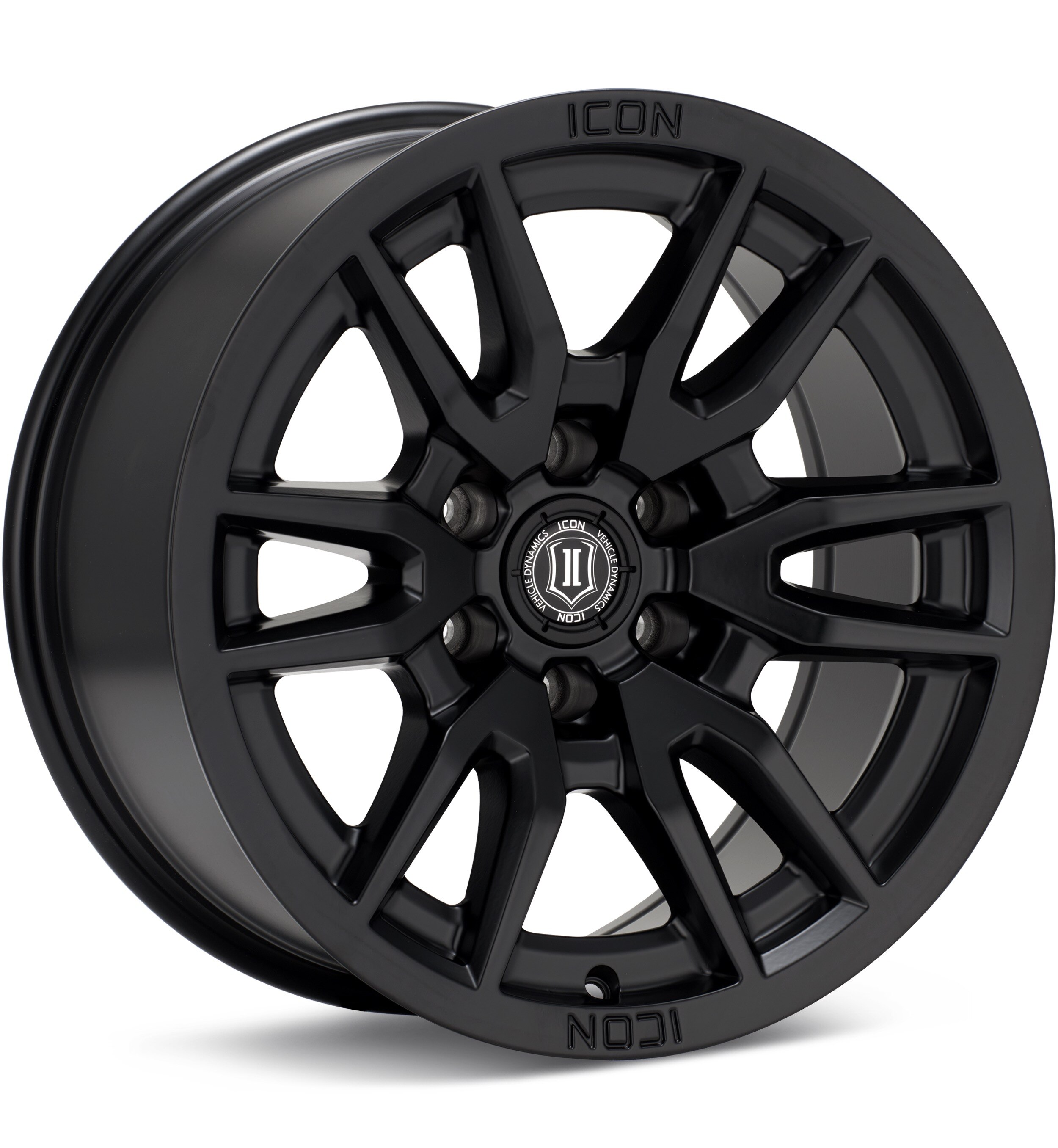 ICON Alloys Vector 6 Satin Black Wheels 17 In 17x8.5 +06