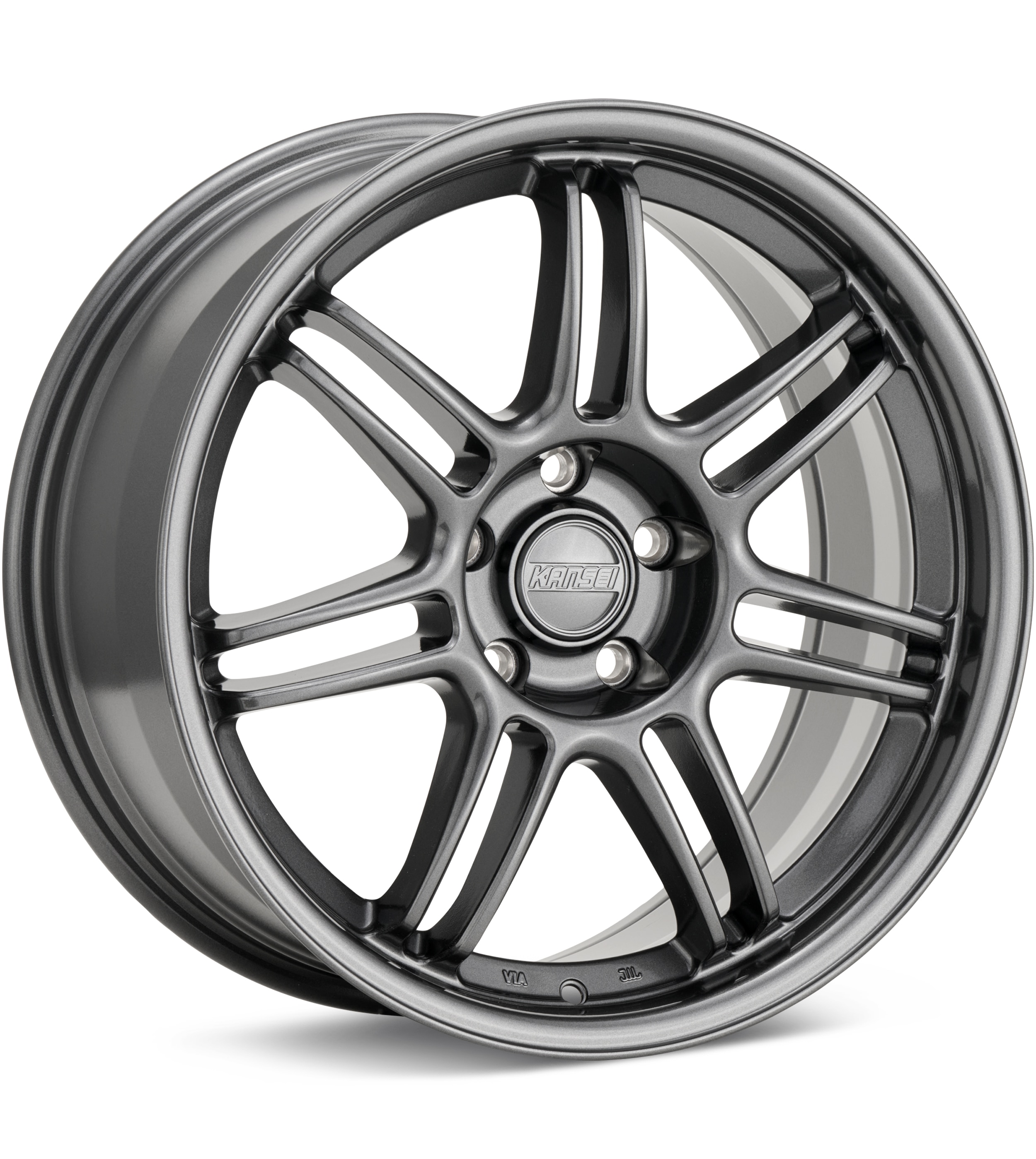 Kansei Seven Gloss Gunmetal Wheels 18 In 18x9.5 +22 K17G-189518+22