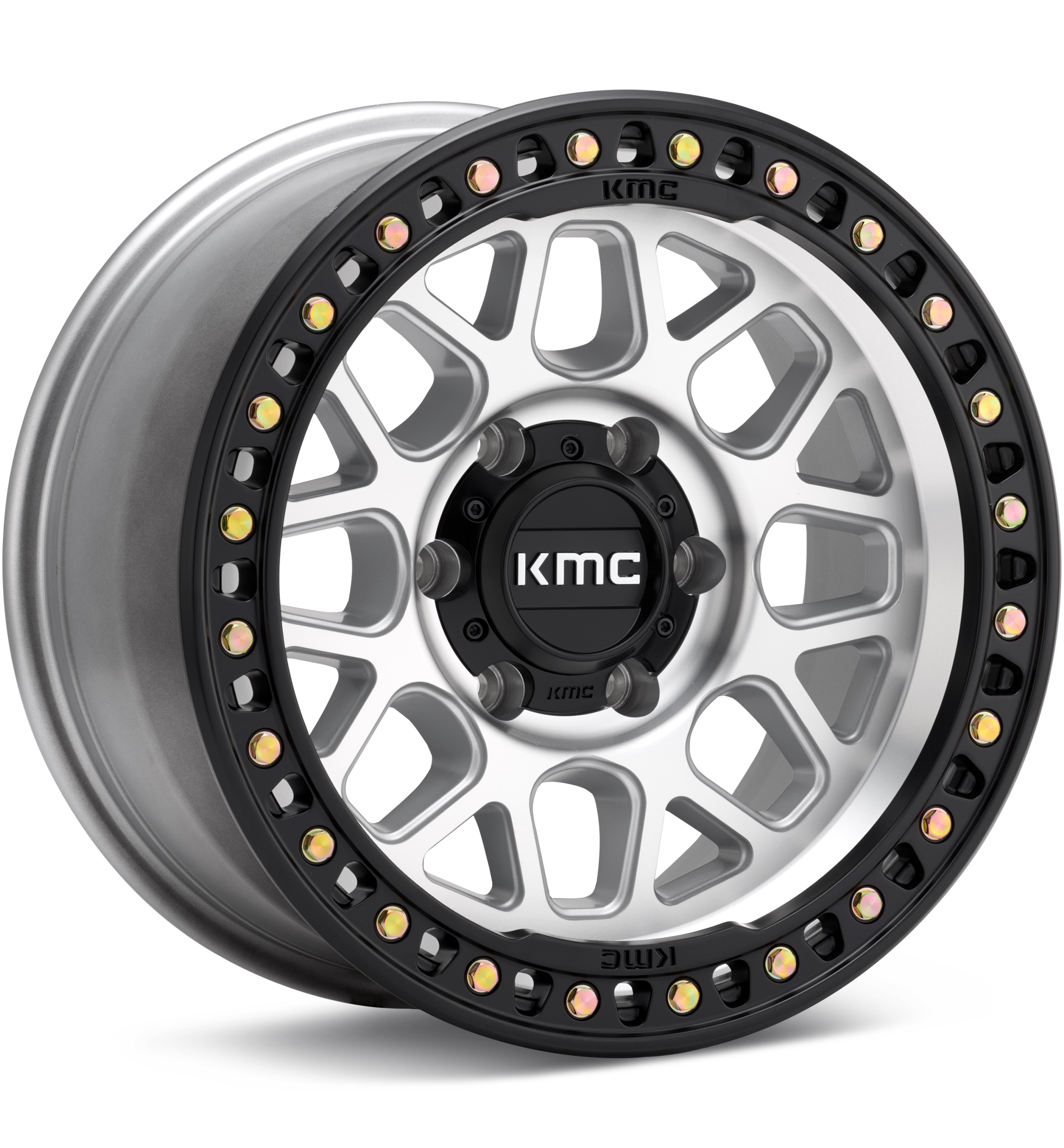 KMC KM549 GRS Machined w/Satin Black Lip Wheels 17 In 17x8.5 00