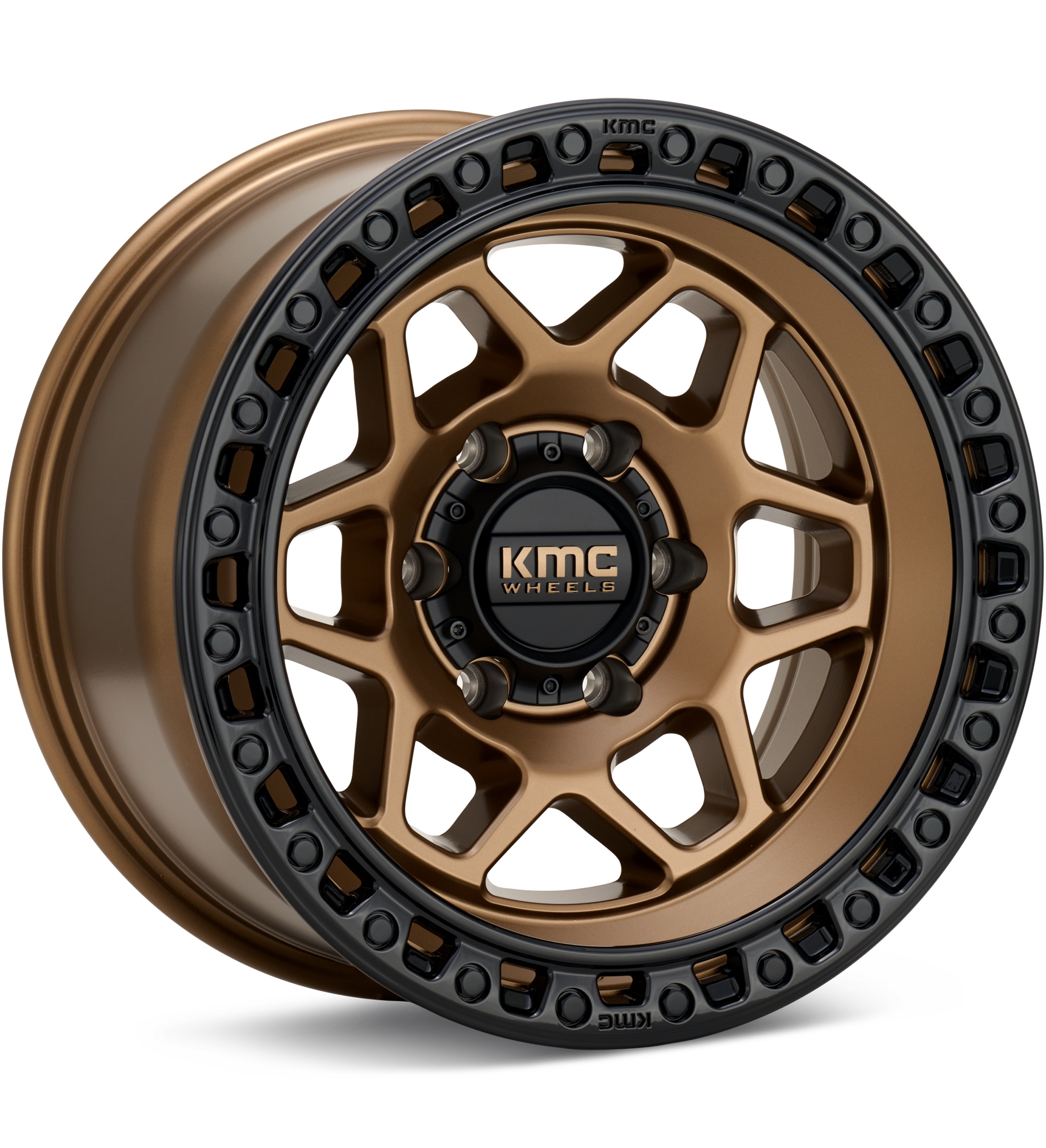 KMC KM553 Torx Bronze w/Gloss Black Lip Wheels 17 In 17x9 -12 KM553ZB17905012N