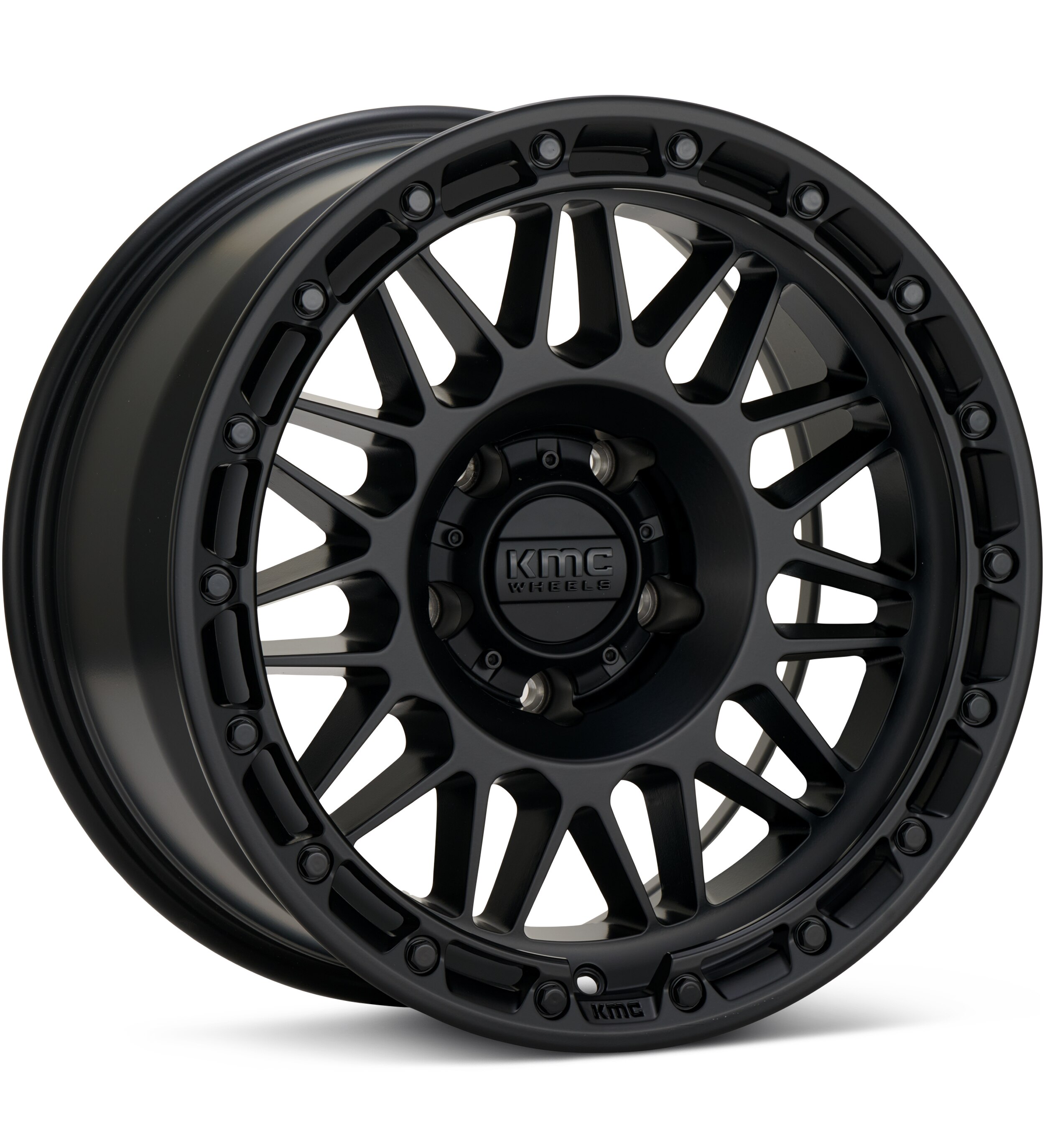 KMC KM555 Attack Black Wheels 17 In 17x8.5 +25 KM555MX17856825