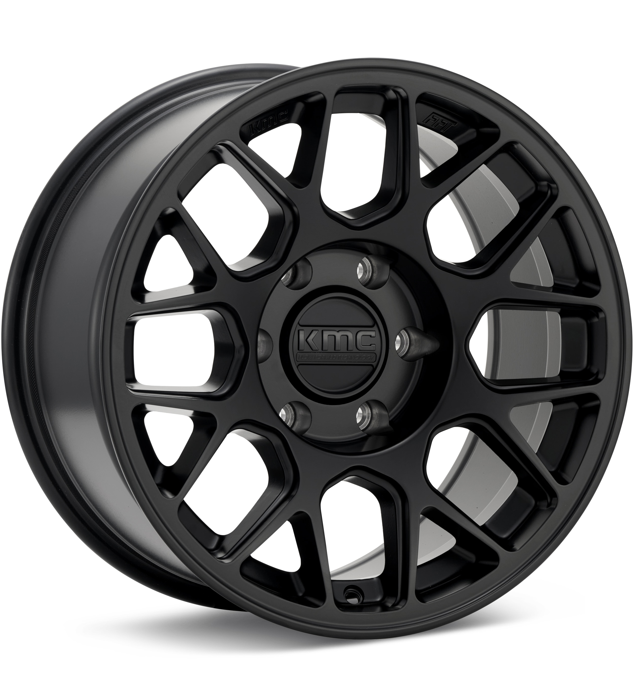 KMC KM730 Hatchet Black Wheels 17 In 17x8.5 +25 KM730MX17856825