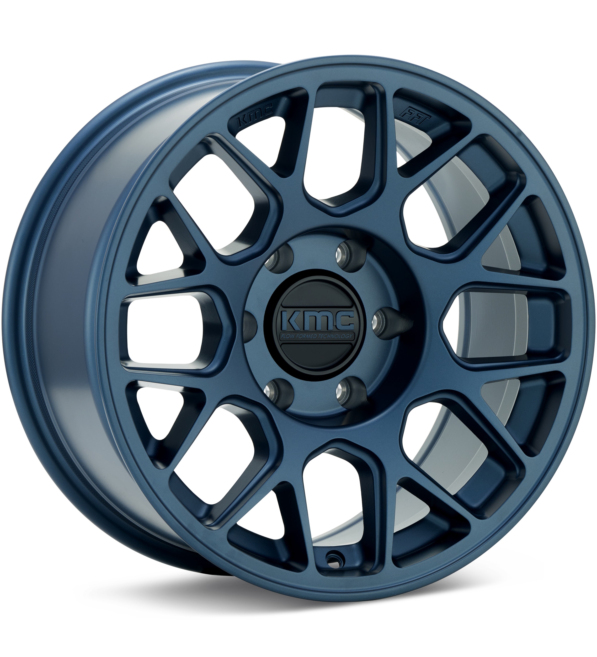 KMC KM730 Hatchet Metallic Blue Wheels 17 In 17x8.5 -10 KM730LX17856810N