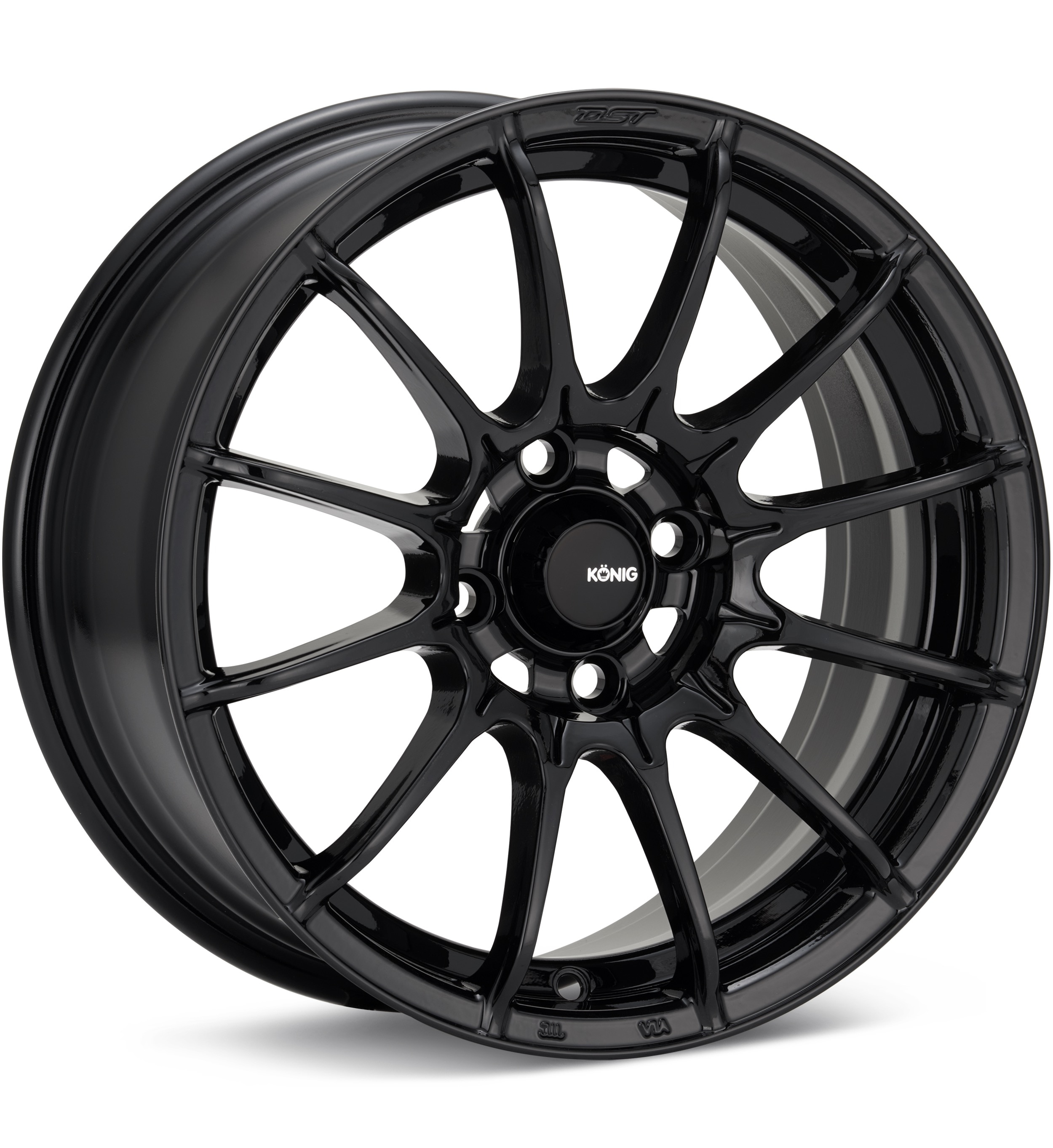 Konig Dial In Gloss Black Wheels 15 In 15x7 +35