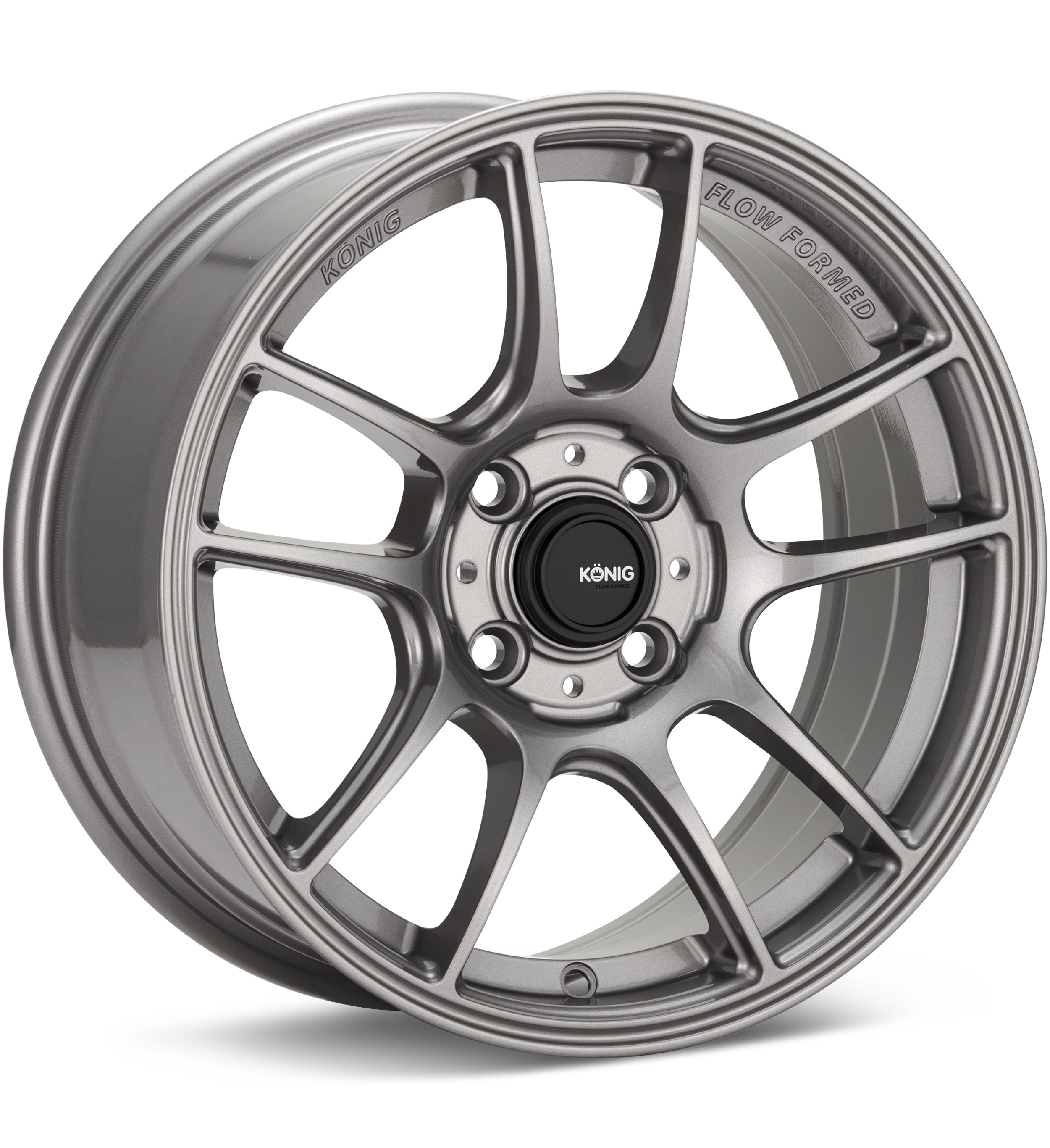 Konig Heliogram Titanium Metallic Wheels 18 In 18x10.5 +18