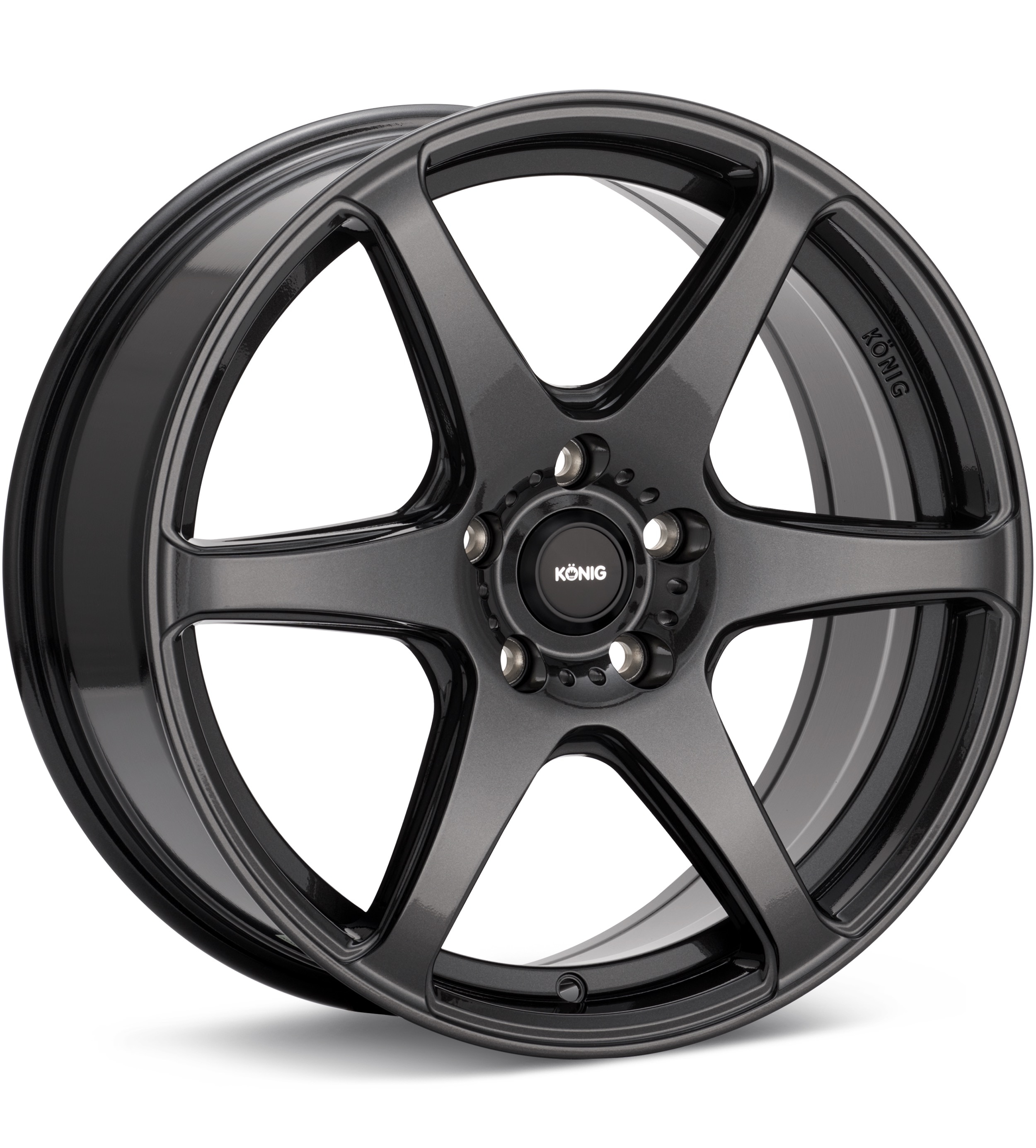 Konig Tandem Gloss Graphite Wheels 16 In 16x7.5 +45