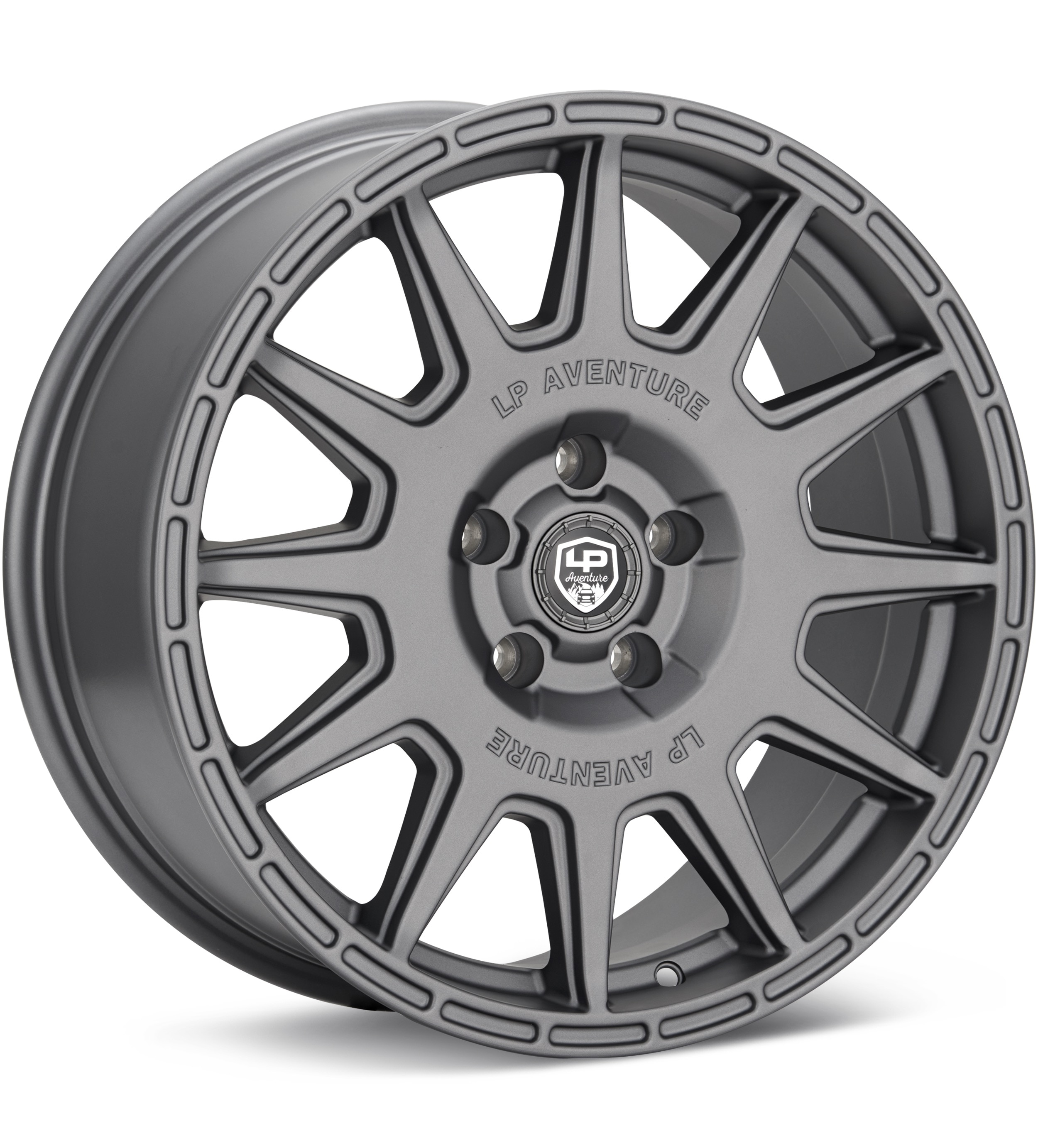 LP Aventure LP1-18 Matte Grey Wheels 18 In 18x8 +38