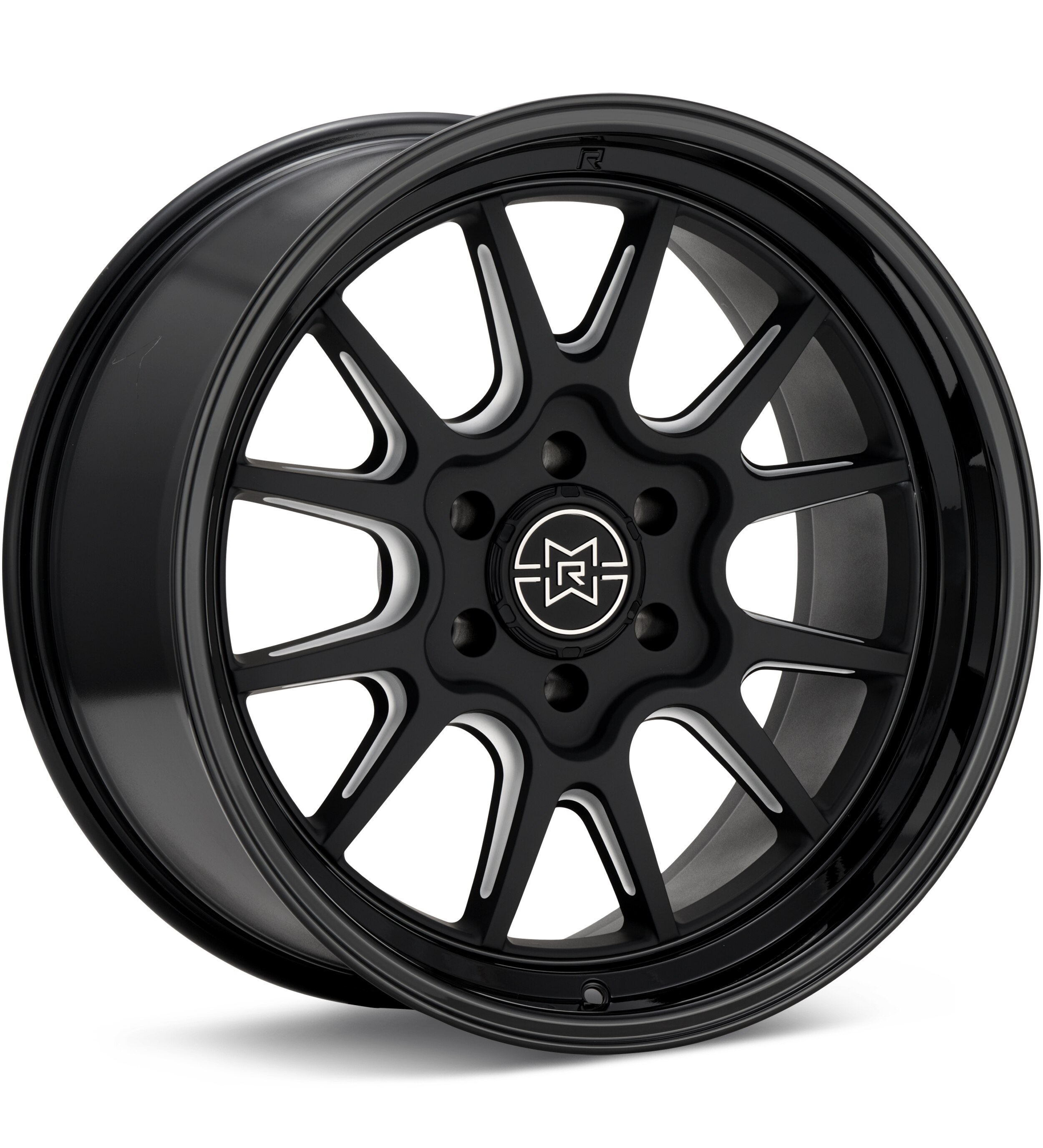 Method MR802 Double Black w/Milled Spokes Wheels 20 In 20x9 0 MR80229060500
