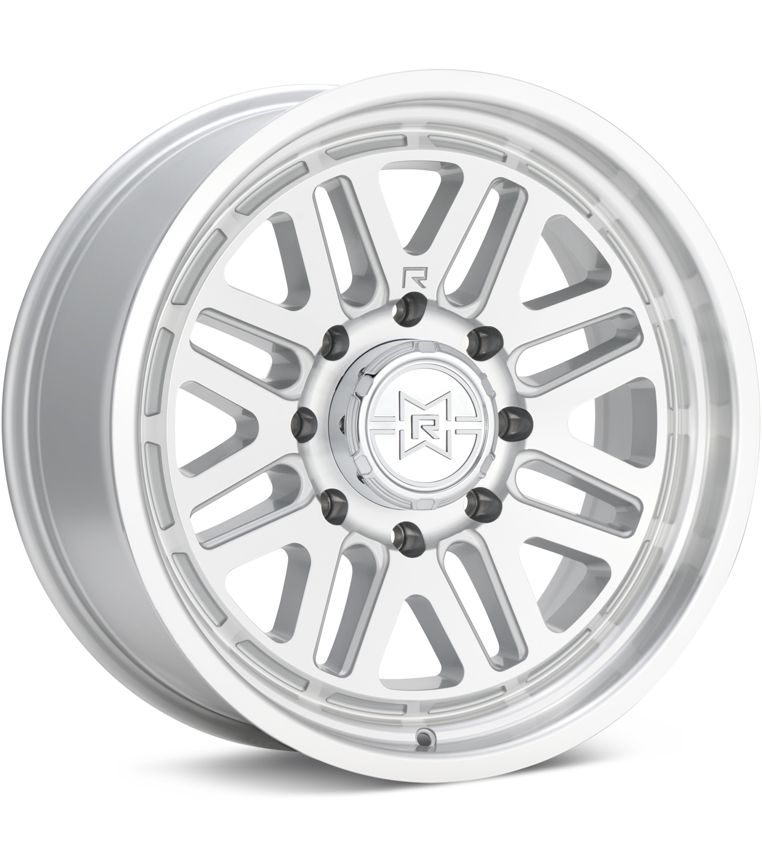Method MR804 8-Lug Silver Machined w/Clearcoat Wheels 20 In 20x9 -12 MR80429087312N