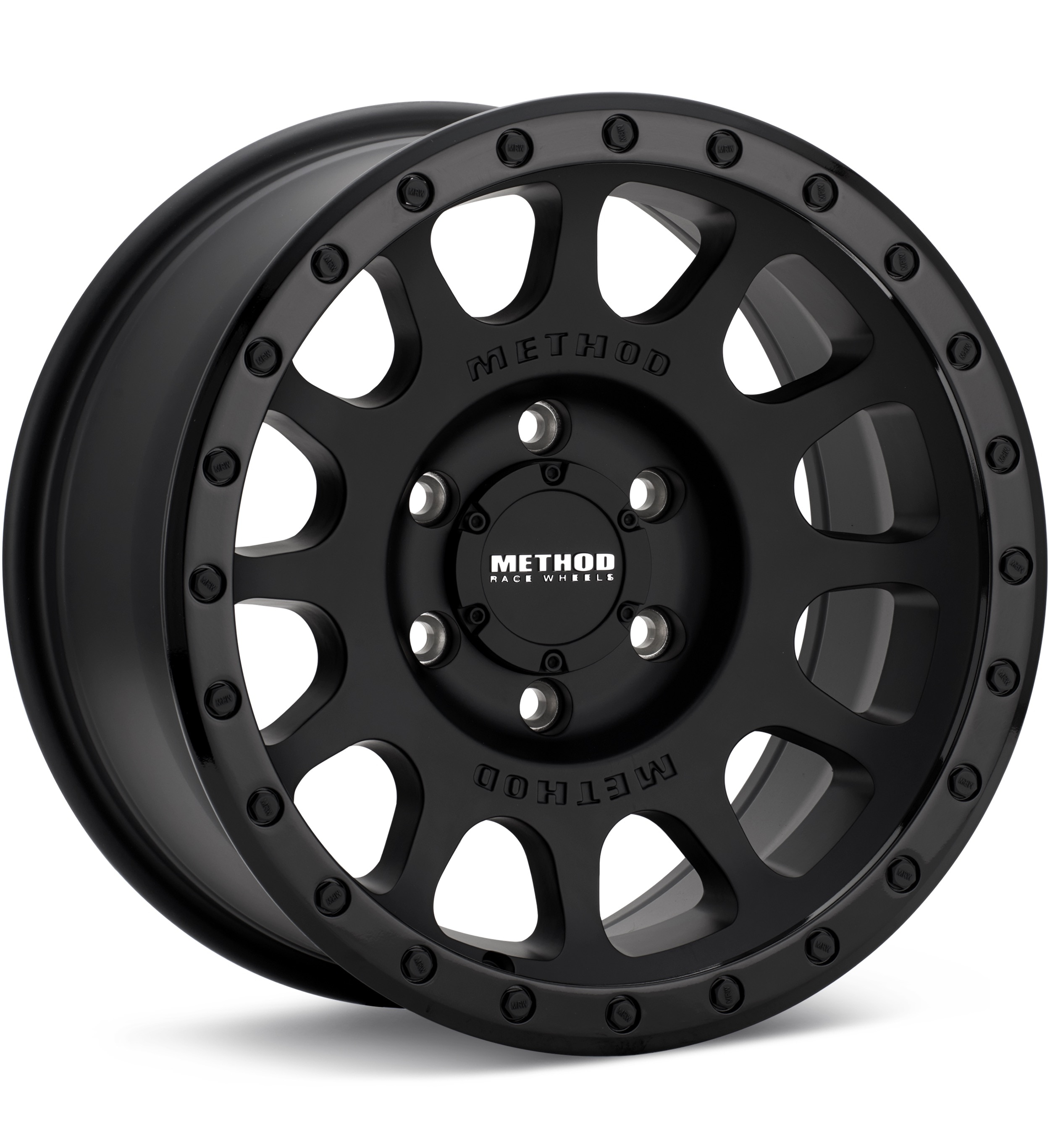Method MR305 NV Black w/Gloss Black Lip Wheels 17 In 17x8.5 0