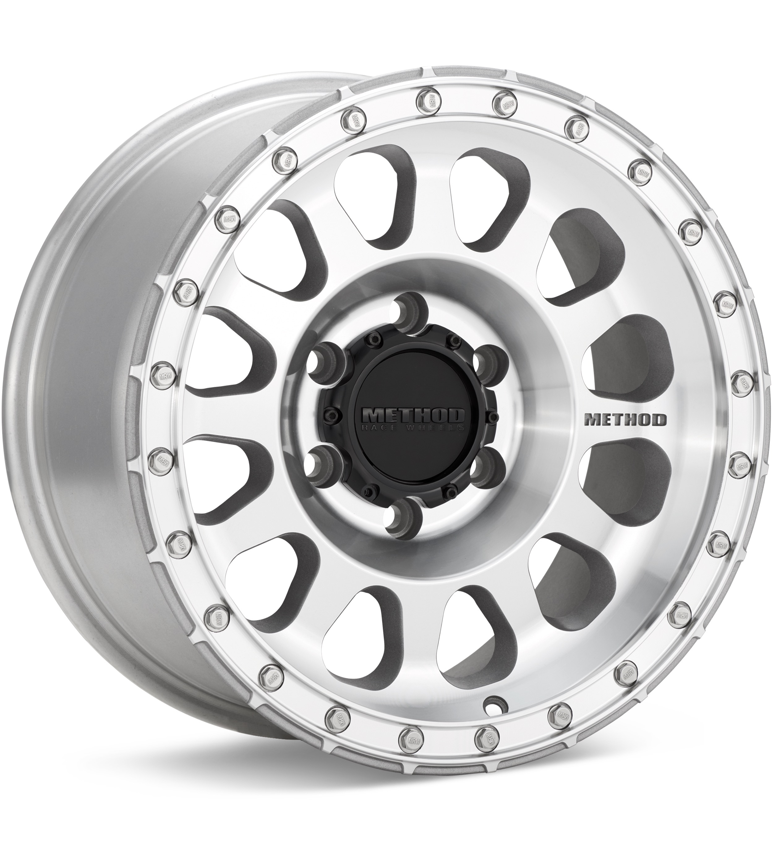 Method MR315 Silver Machined w/Clearcoat Wheels 20 In 20x10 -18
