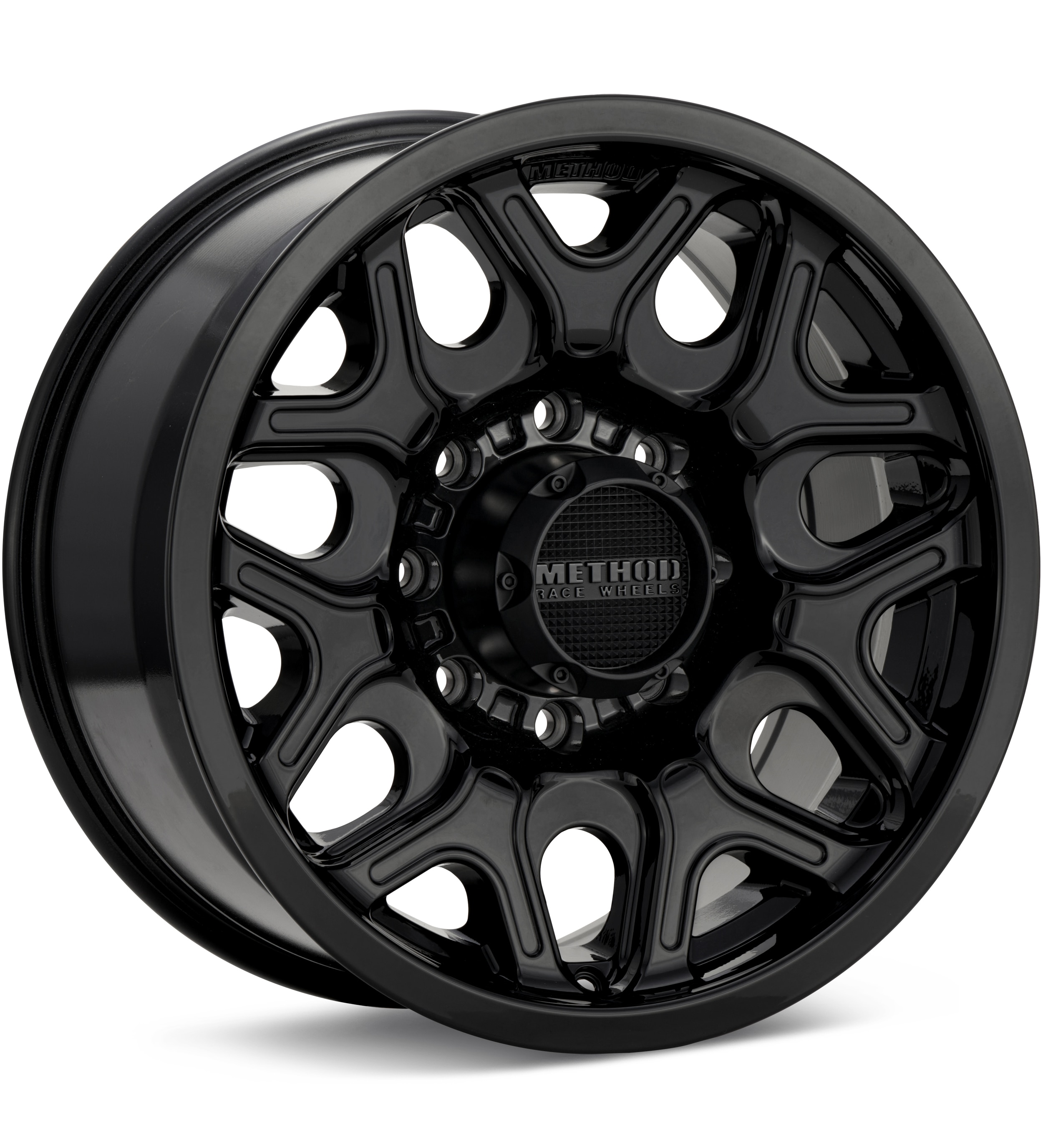 Method MR322 8-Lug Gloss Black Wheels 18 In 18x9 +18