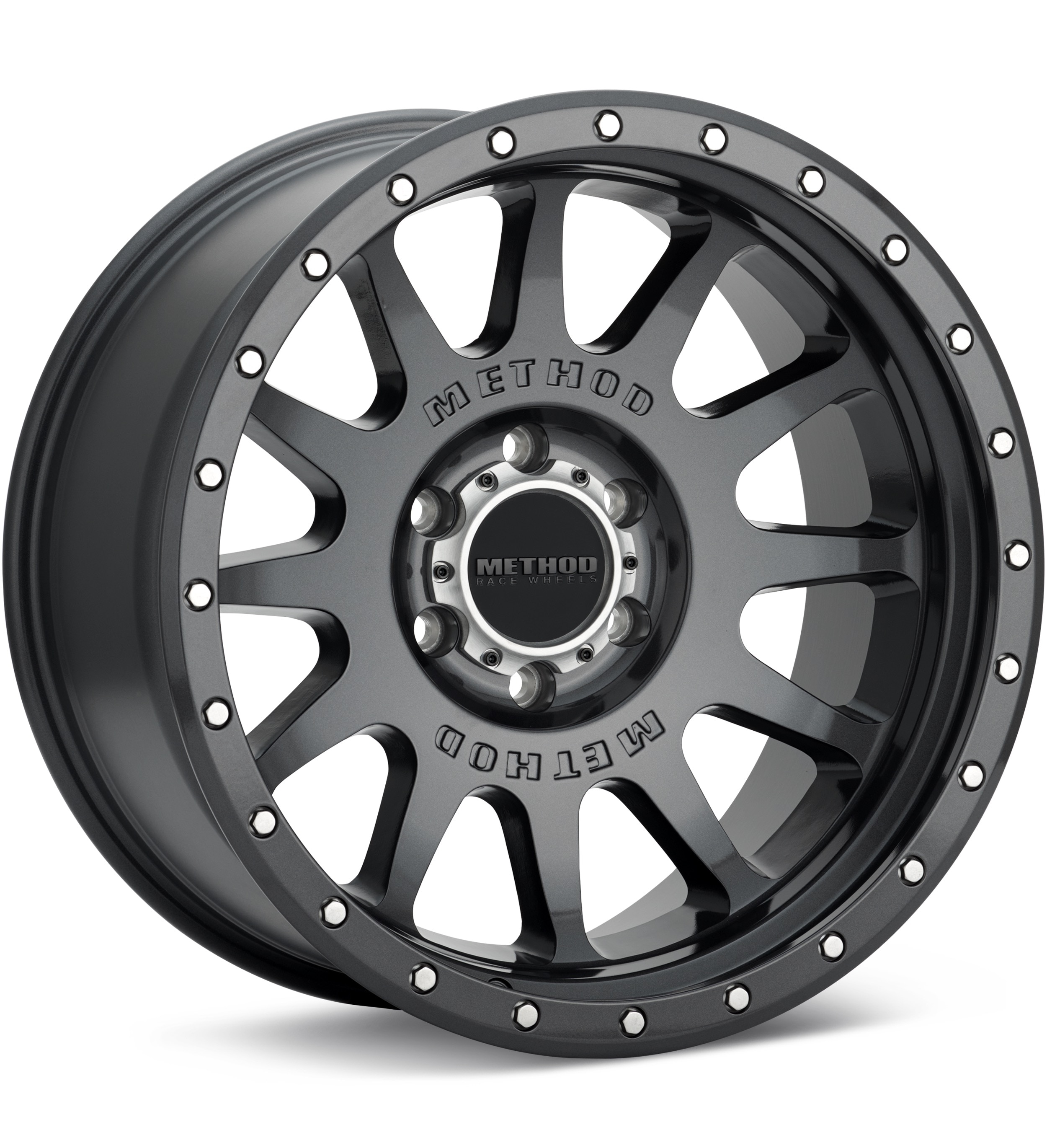 Method MR605 NV Gloss Titanium Wheels 20 In 20x10 -24