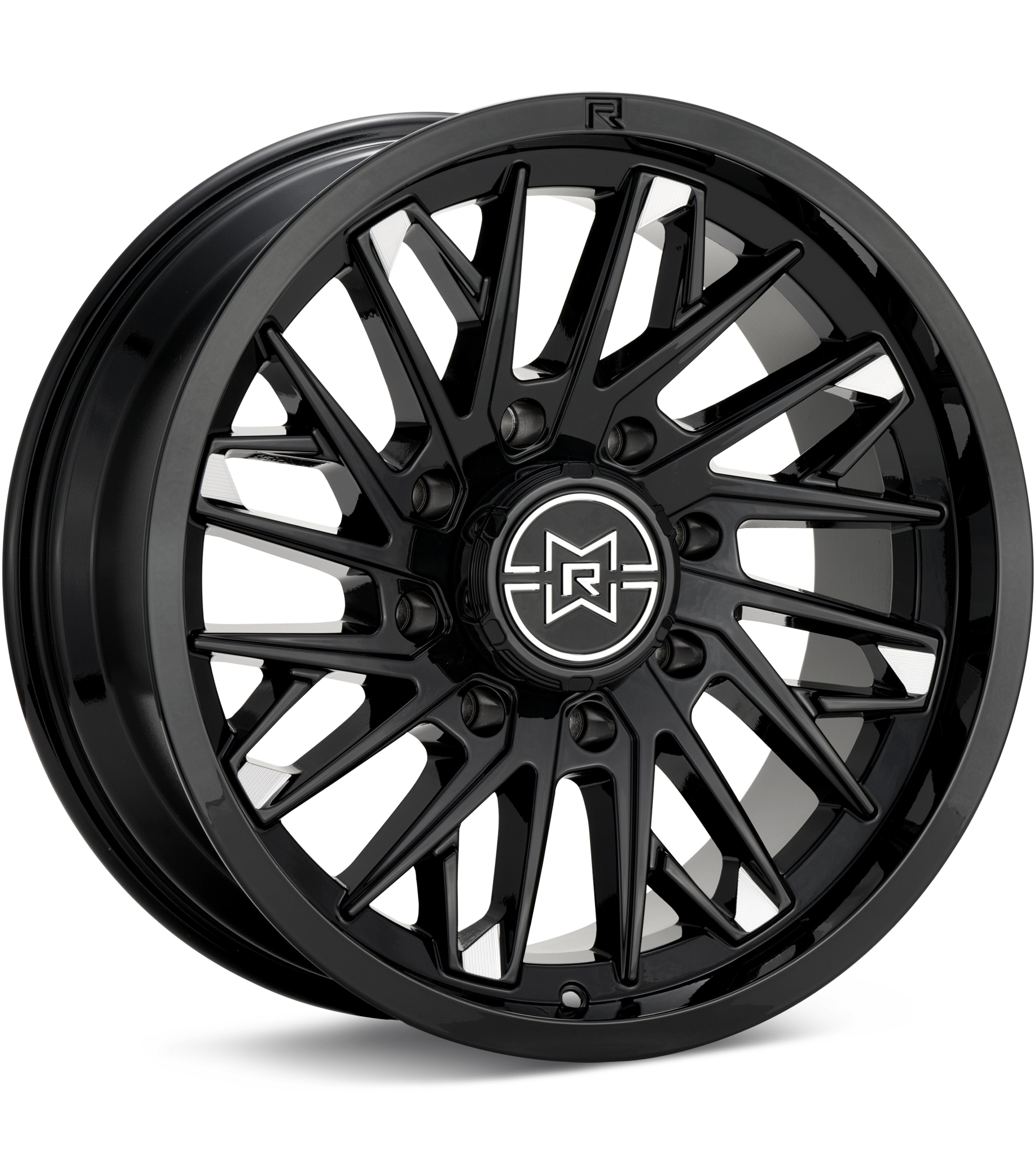Method MR801 8-Lug Gloss Black w/Milled Accent Wheels 20 In 20x10 -18